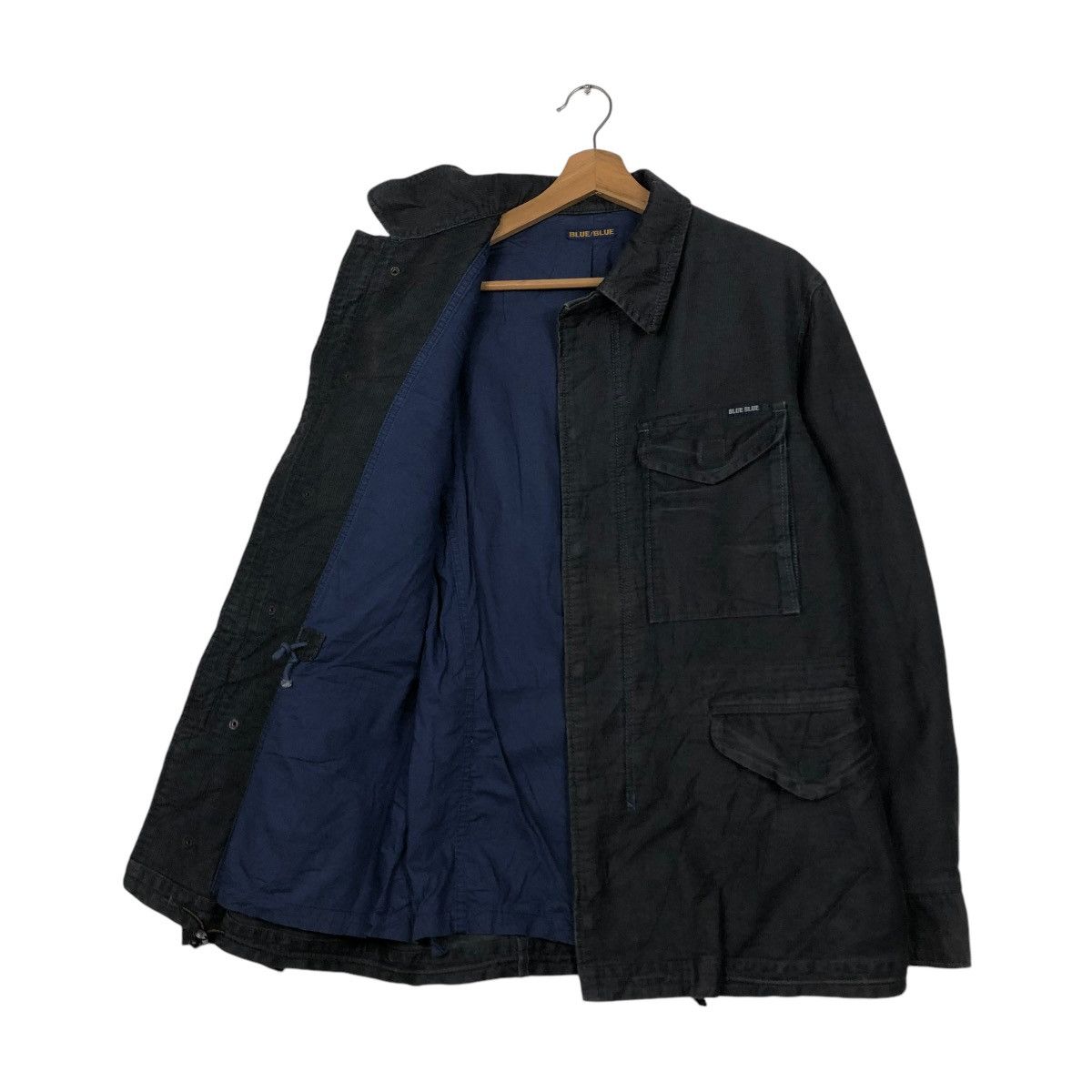 Blue Blue Japan 🔥VINTAGE DECK BIKER JACKET CORDUROY BLUE BLUE JAPAN ARIGATO Size US M / EU 48-50 / 2 - 13 Thumbnail