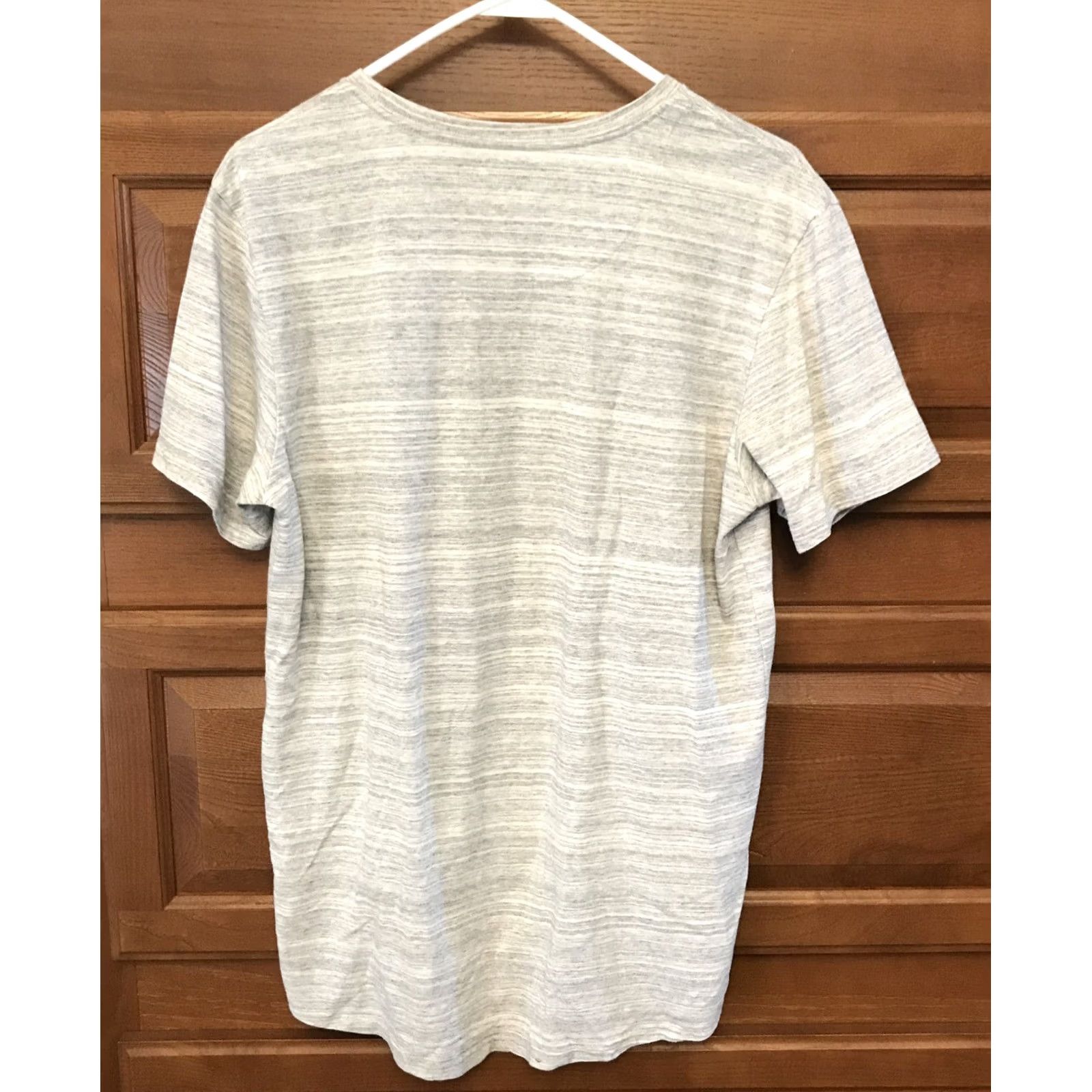 Vintage On The Byas Shirt Mens M Gray Adult Pocket white Men heathered Size US M / EU 48-50 / 2 - 2 Thumbnail