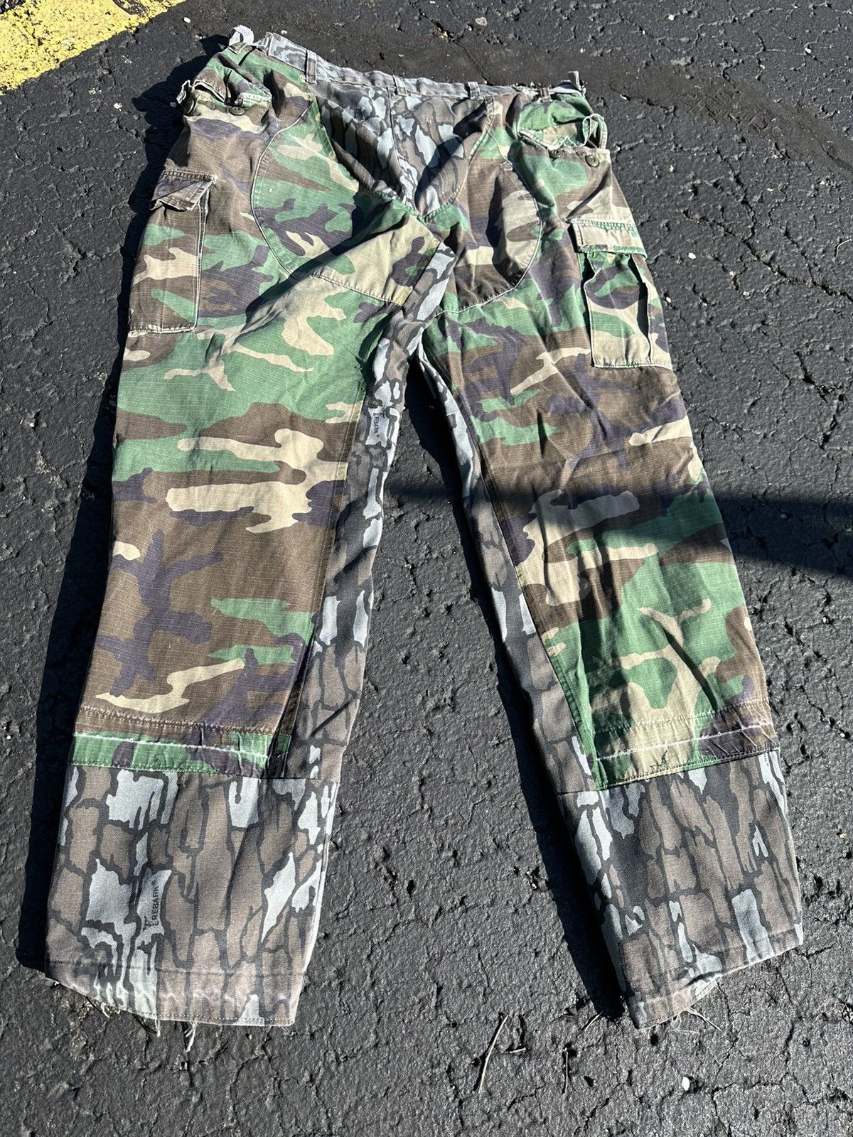 Vintage Custom Camo Military Cargo Pants by Drew Reid’s Denim Repair Size US 36 / EU 52 - 4 Thumbnail