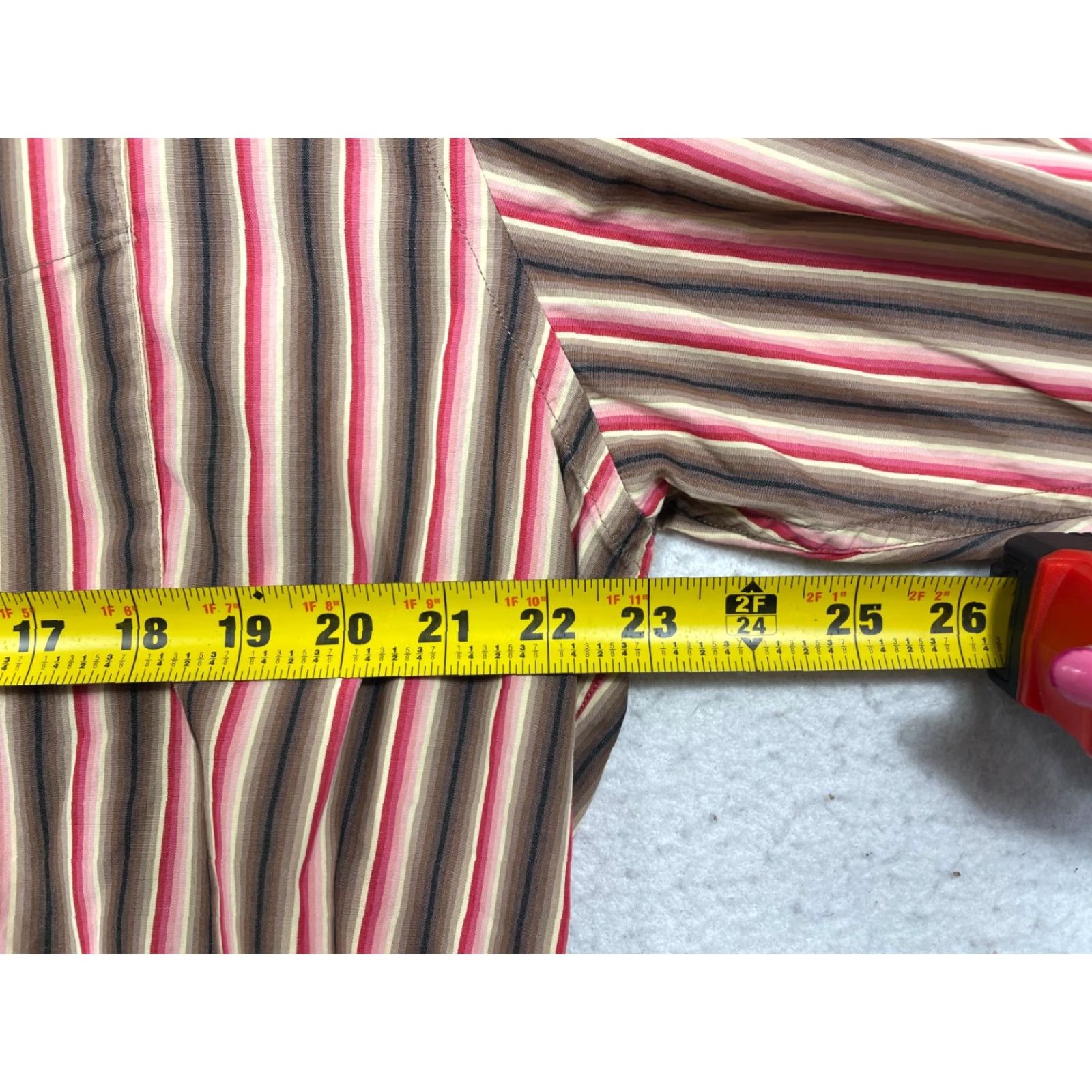 Banana Republic VINTAGE Banana Republic Shirt Mens Large Button Up Vertical Stripe Long Sleeve Size US L / EU 52-54 / 3 - 7 Thumbnail