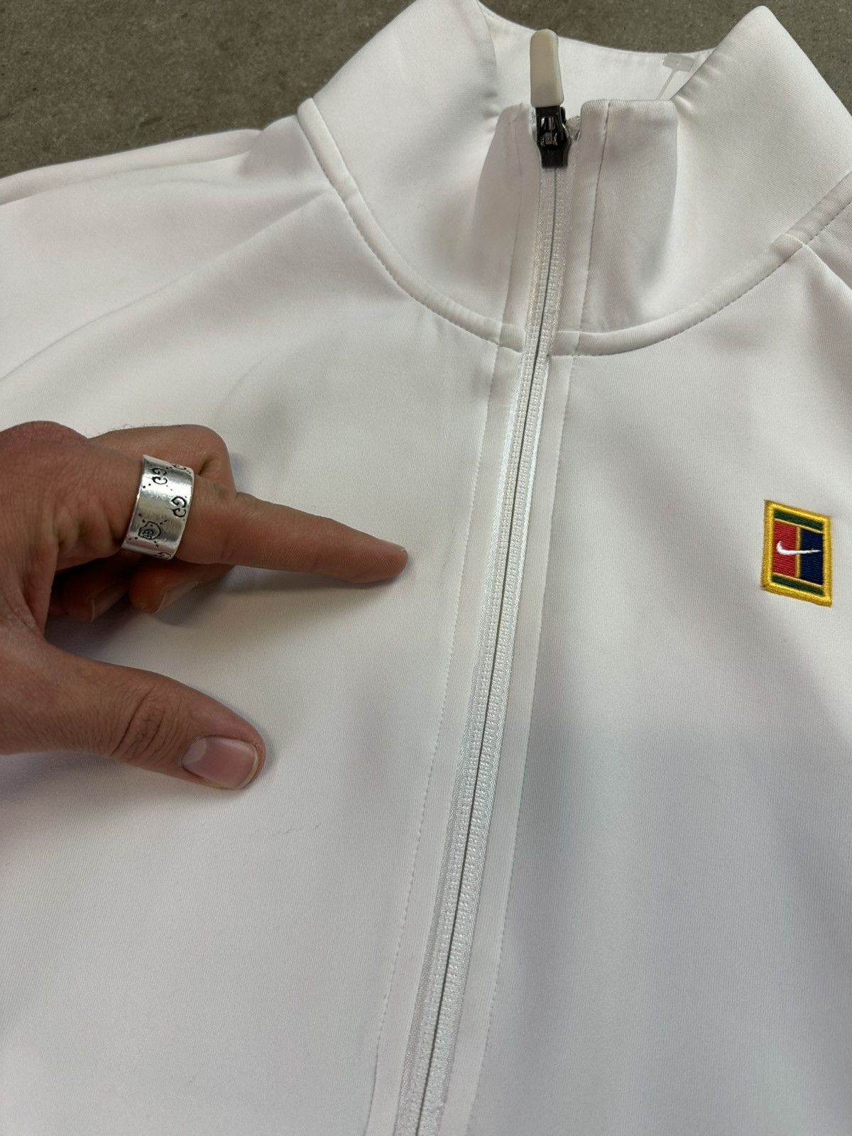Nike Nike Zip Up Track Jacket Tennis Court Challenge Cropped S/M Size US S / EU 44-46 / 1 - 5 Thumbnail