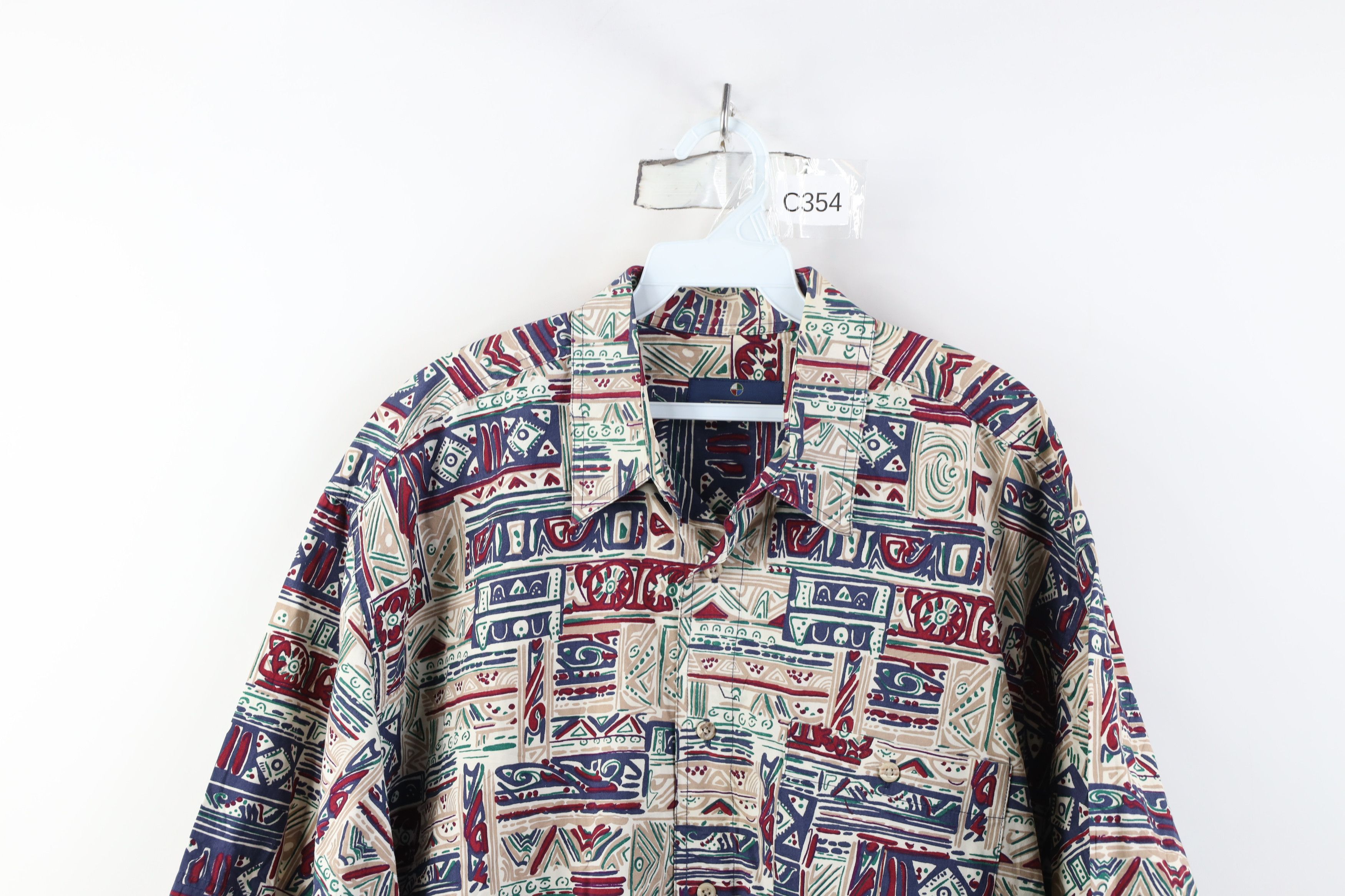 Vintage Vintage 90s Streetwear Short Sleeve Collared Button Shirt Size US XL / EU 56 / 4 - 2 Thumbnail