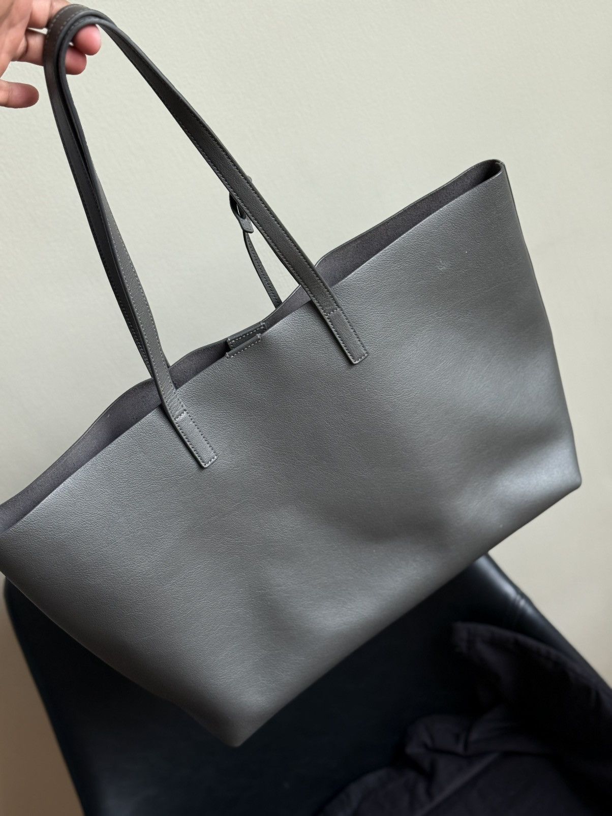 Saint Laurent Paris Saint laurent paris e/w leather tote bag Size ONE SIZE - 3 Thumbnail