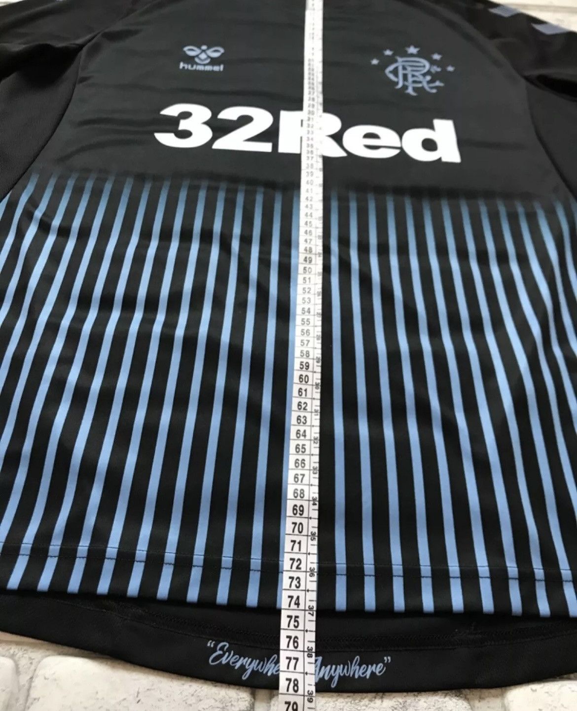 Hummel Glasgow Rangers 2019/2020 away football soccer jersey Size US XL / EU 56 / 4 - 11 Thumbnail