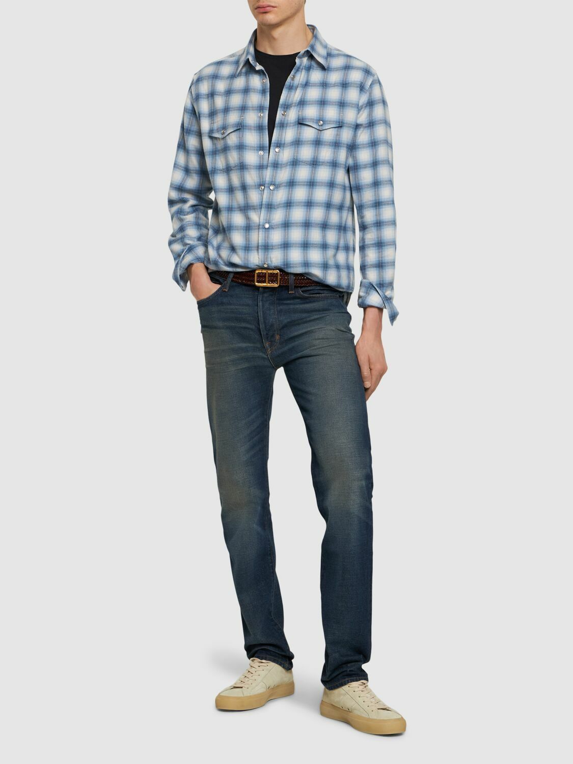 Tom Ford o1y0425 Checked Shirt in Multicolor Size US M / EU 48-50 / 2 - 5 Thumbnail
