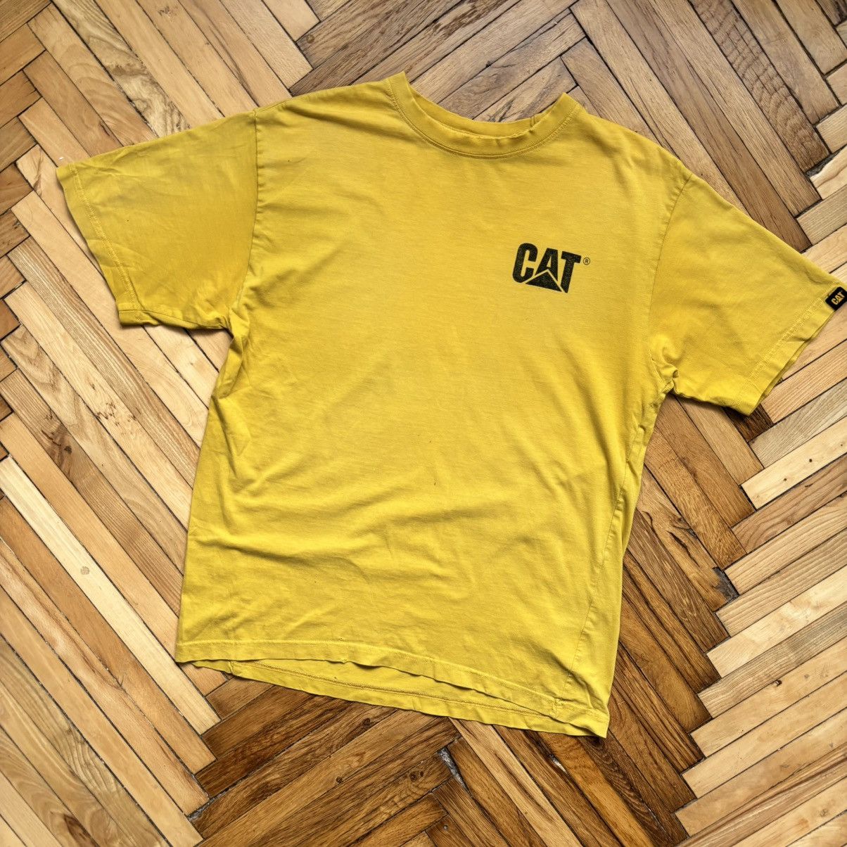 Vintage Vintage 90’s Distressed CAT Caterpillar Short T-Shirt Size US M / EU 48-50 / 2 - 1 Thumbnail