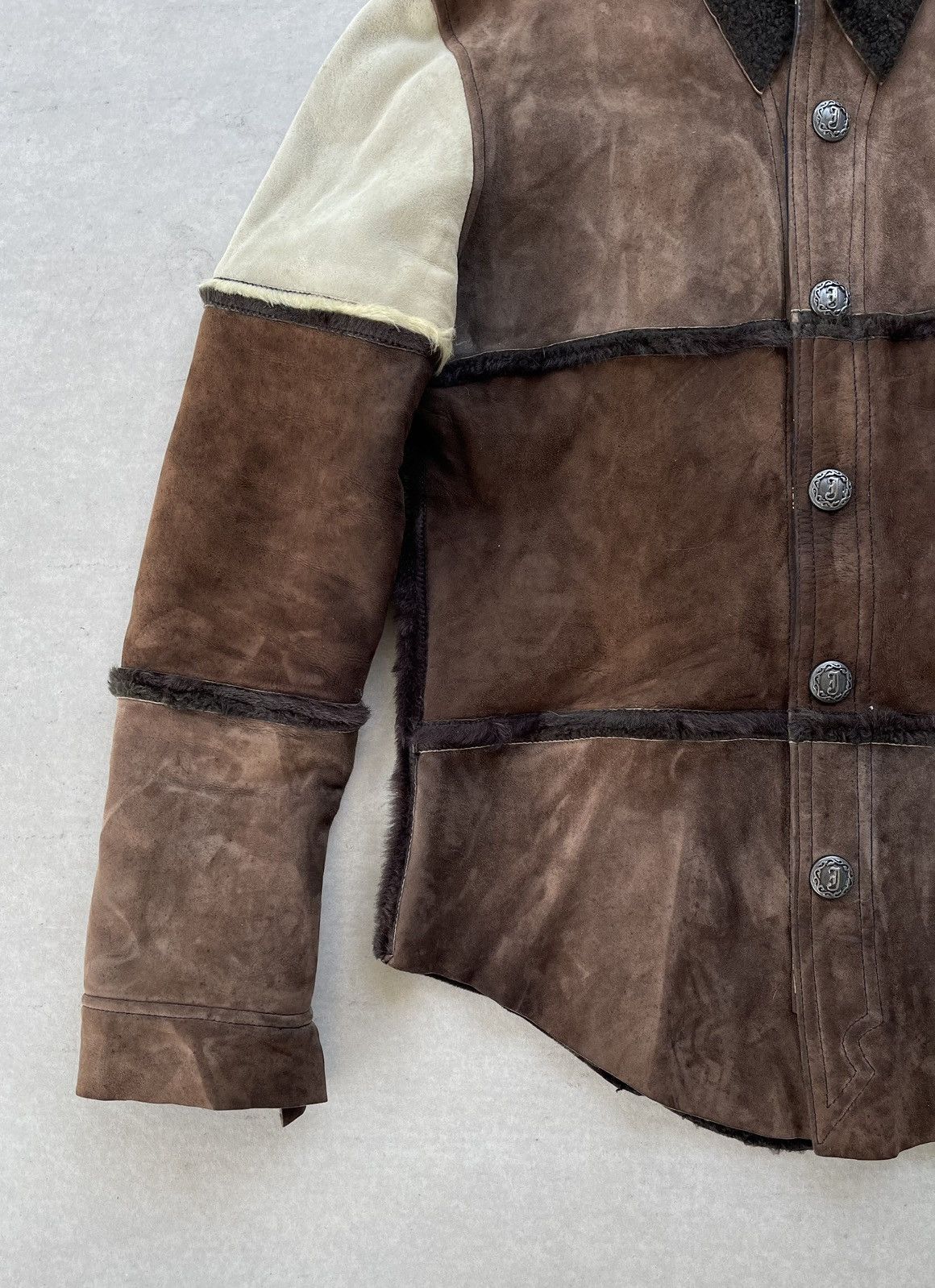 A&G Rock 🔥RARE🔥 SKKIN USA FAUX FUR LINING SHERLING LEATHER JACKET Size US M / EU 48-50 / 2 - 8 Thumbnail