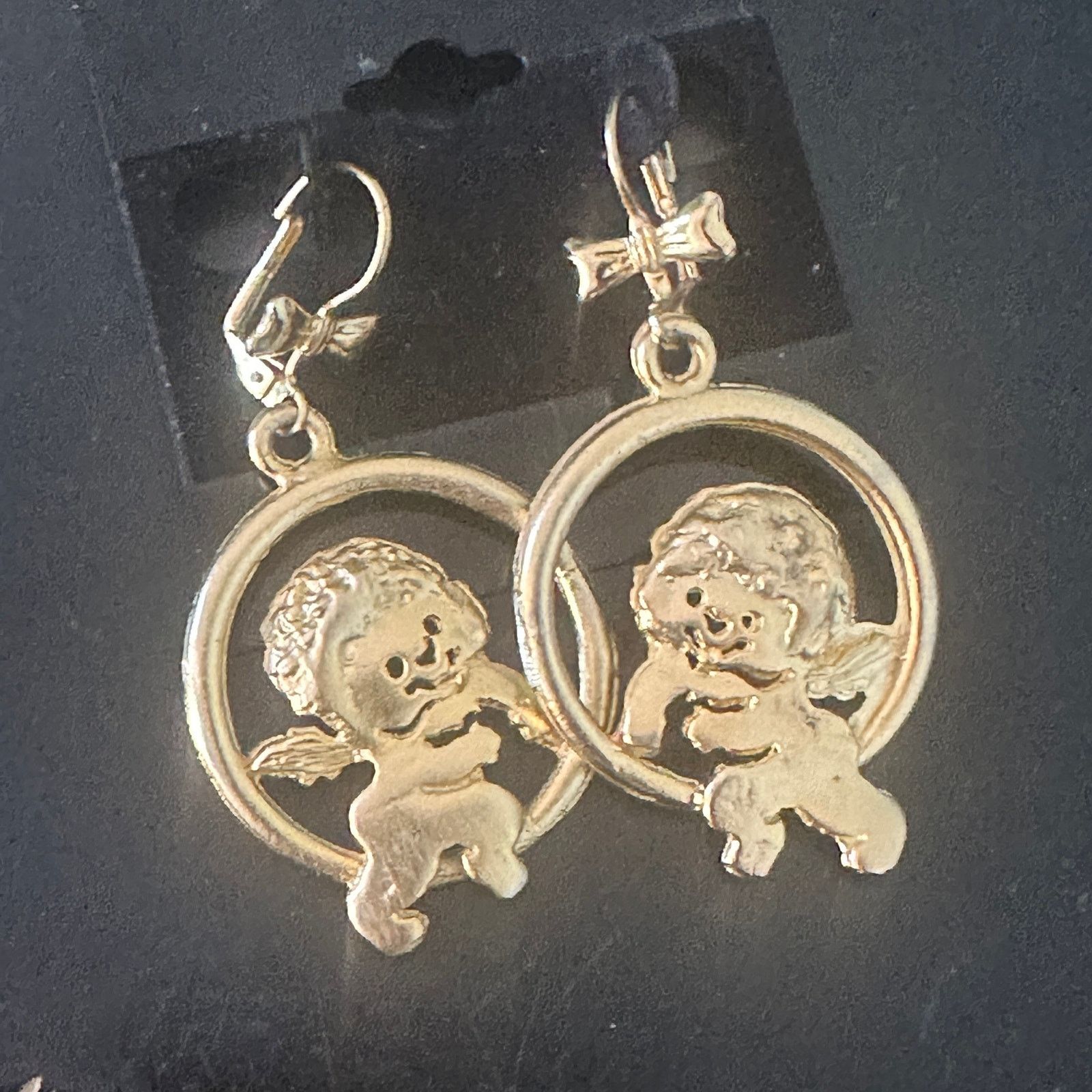 Vintage Vintage Ultra Craft Cupid Dangle Pierced Earrings Size ONE SIZE - 7 Thumbnail