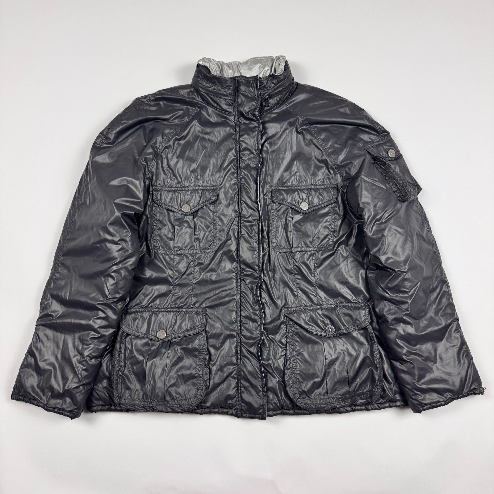 Lauren Ralph Lauren Lauren Ralph Lauren Puffer Jacket XL Black Quilted Silver Size XL / US 12-14 / IT 48-50 - 1 Thumbnail