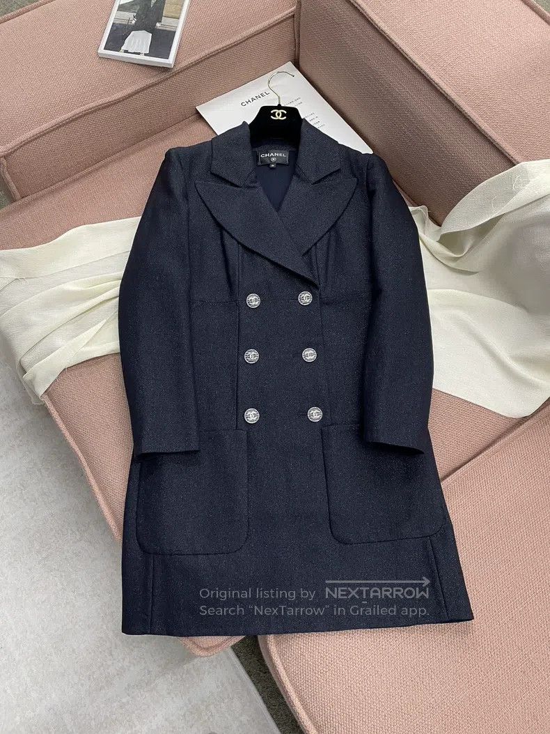 Chanel Chanel Cruise series catwalk black double-breasted fine fl Size XS / US 0-2 / IT 36-38 - 1 Thumbnail