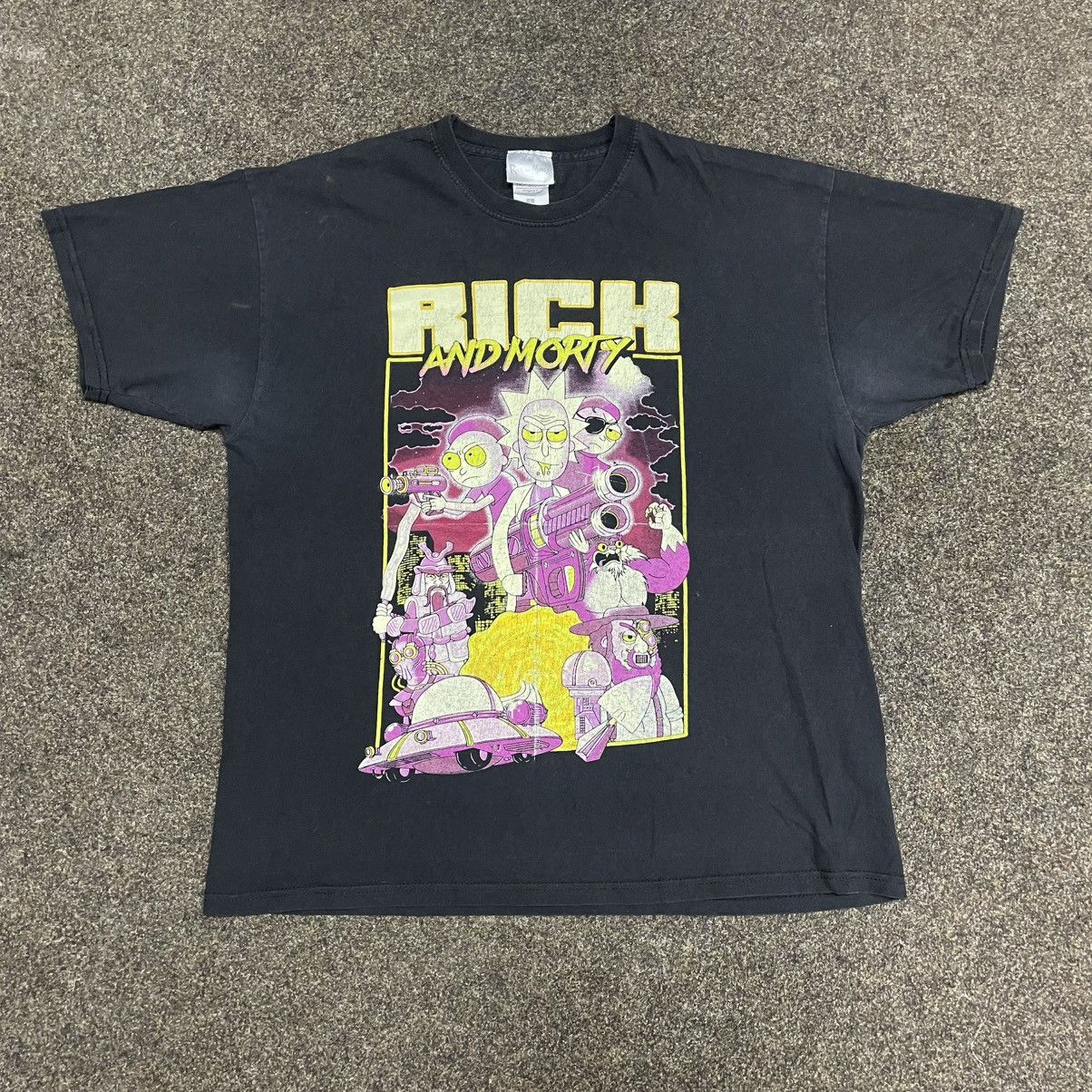 Vintage Vintage 90s Rick and Morty Graphic Tee Y2K Psychedelic L Size US L / EU 52-54 / 3 - 1 Thumbnail