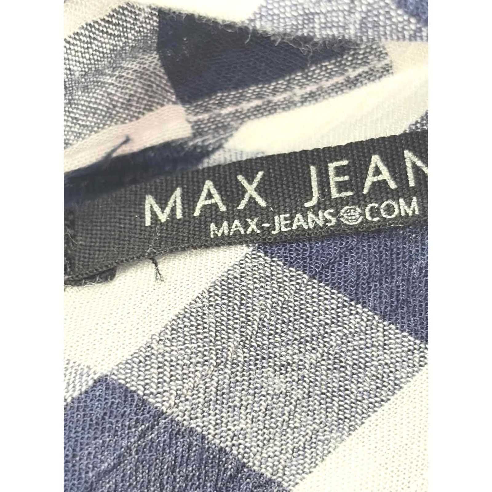 Vintage VINTAGE Pre-Owned Max Jeans Navy Size Small Check Button Down Size 28" / US 6 / IT 42 - 3 Thumbnail