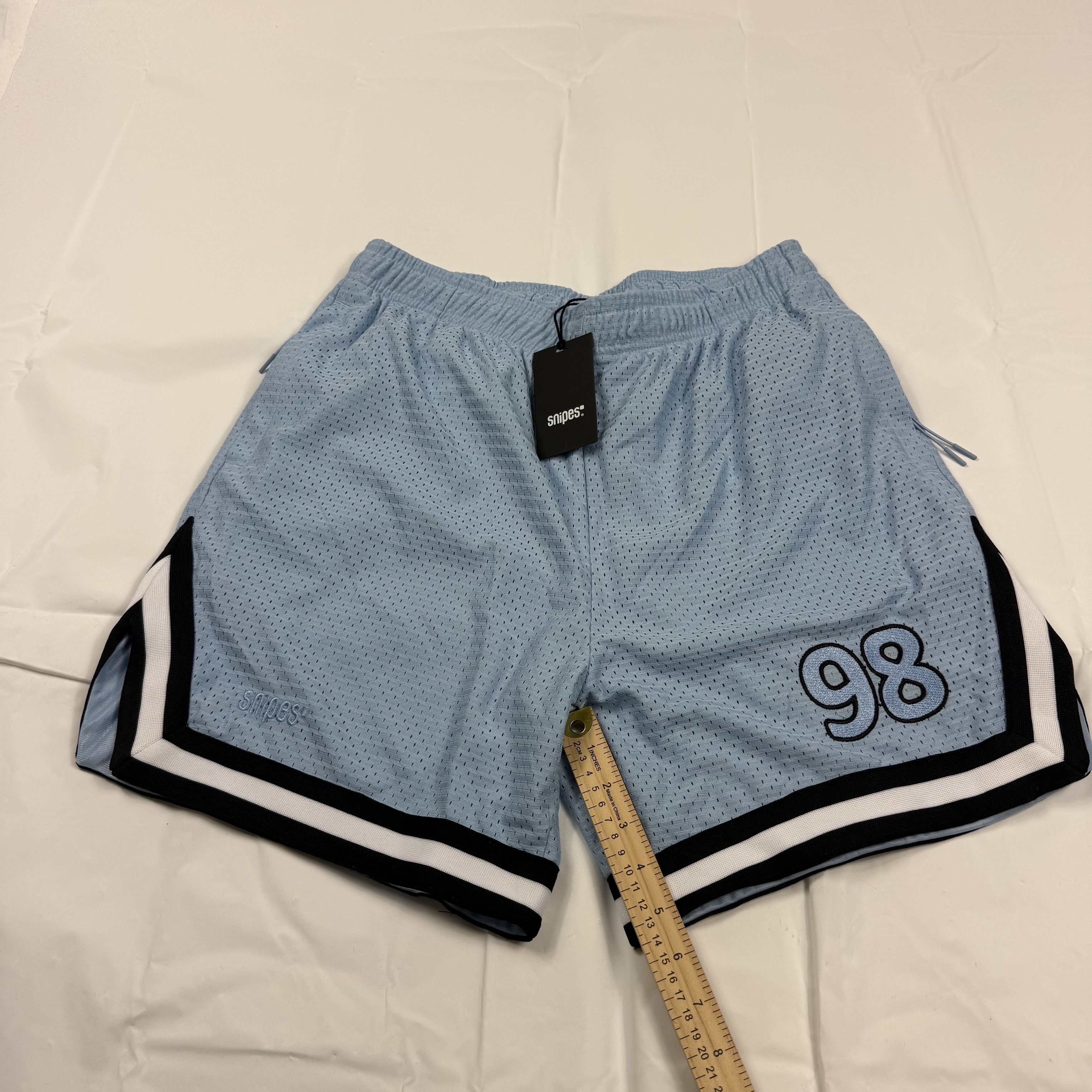Snipes Snipes Mens Light Blue Mesh Basketball Shorts Size L Size US 36 / EU 52 - 4 Thumbnail
