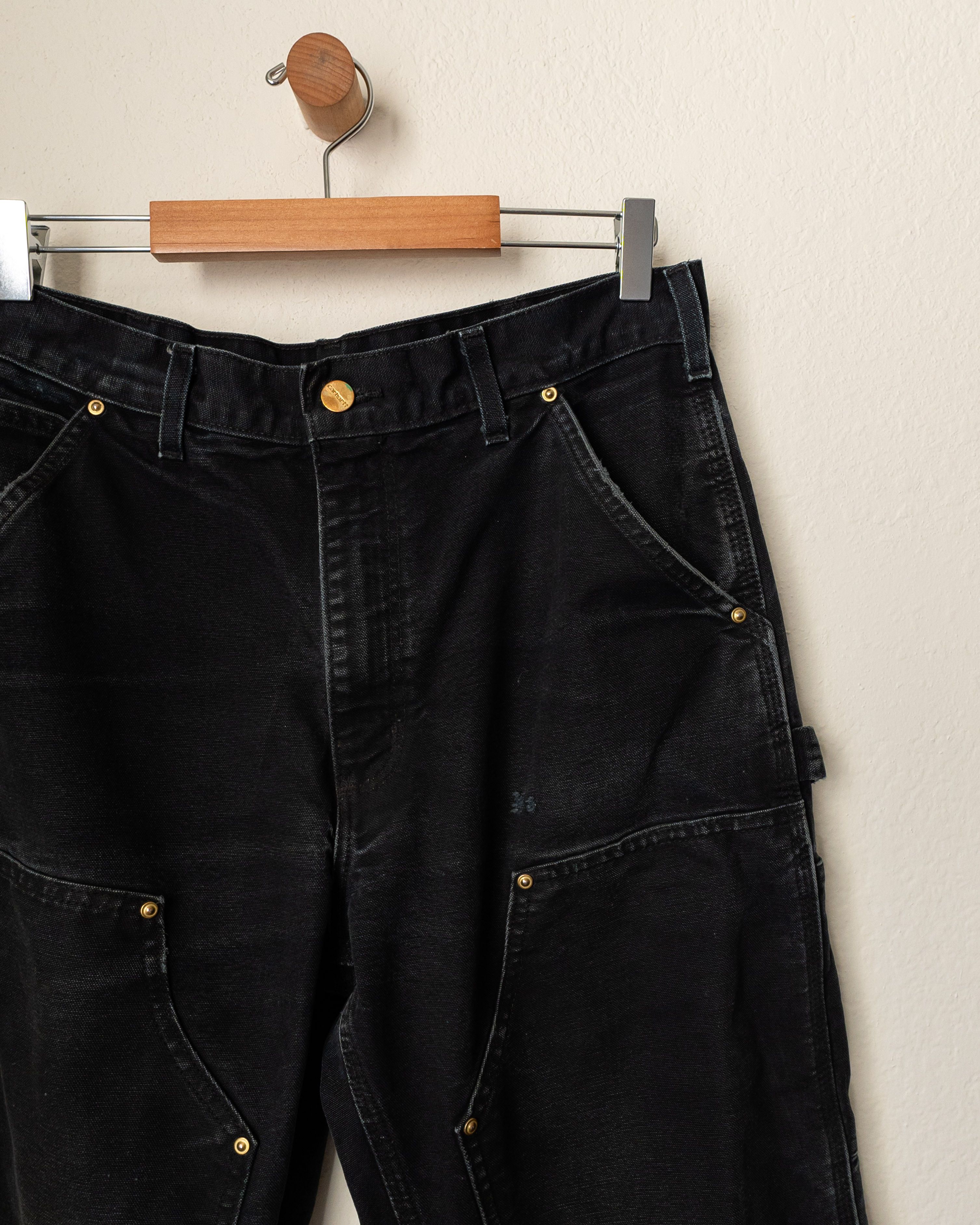 Carhartt Vintage Carhartt Double Knee Pants Faded Black Distressed Size US 32 / EU 48 - 6 Thumbnail