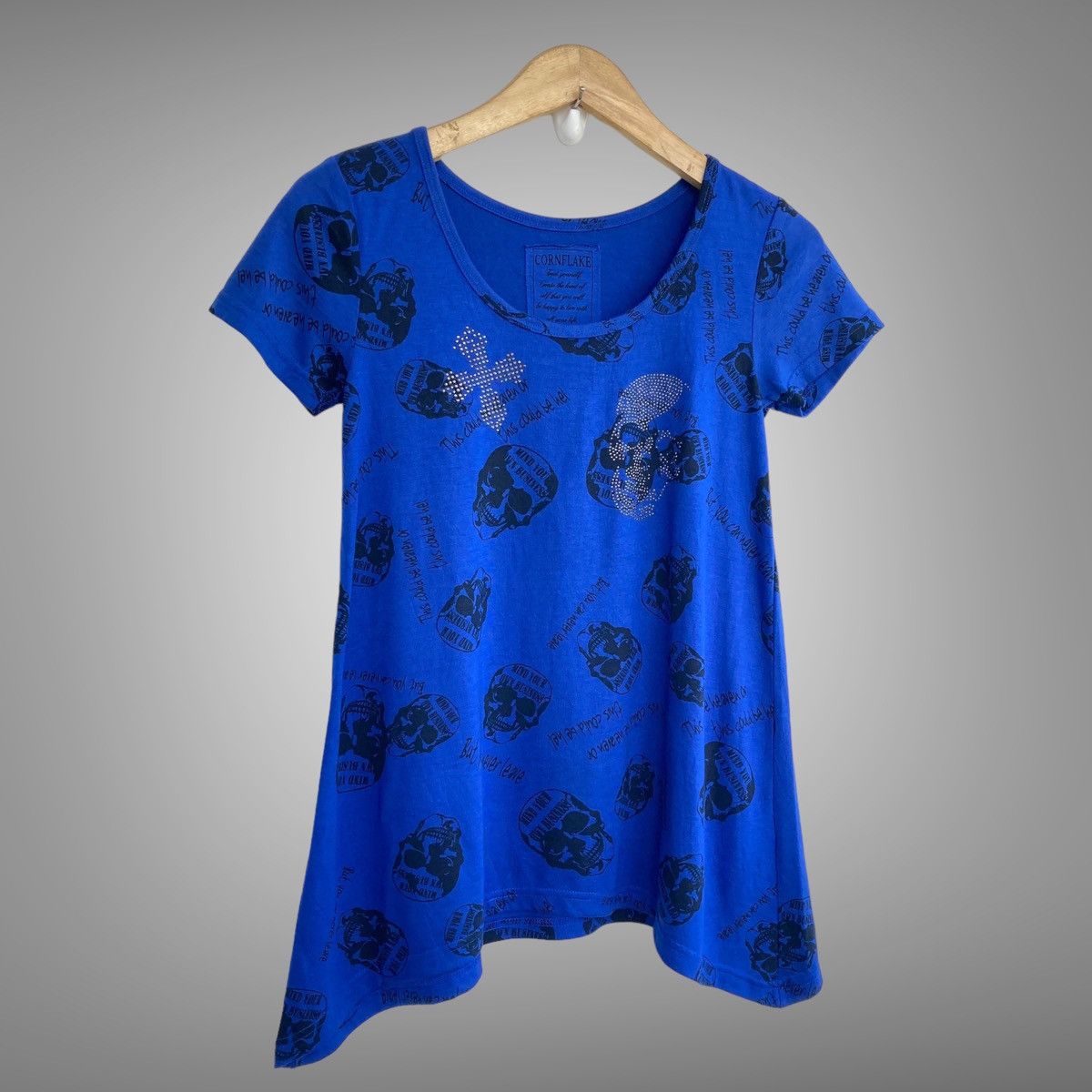 Hysteric Glamour × Japanese Brand Japanese-Cornflake Skull Printed Flared Tee Size M / US 6-8 / IT 42-44 - 2 Thumbnail