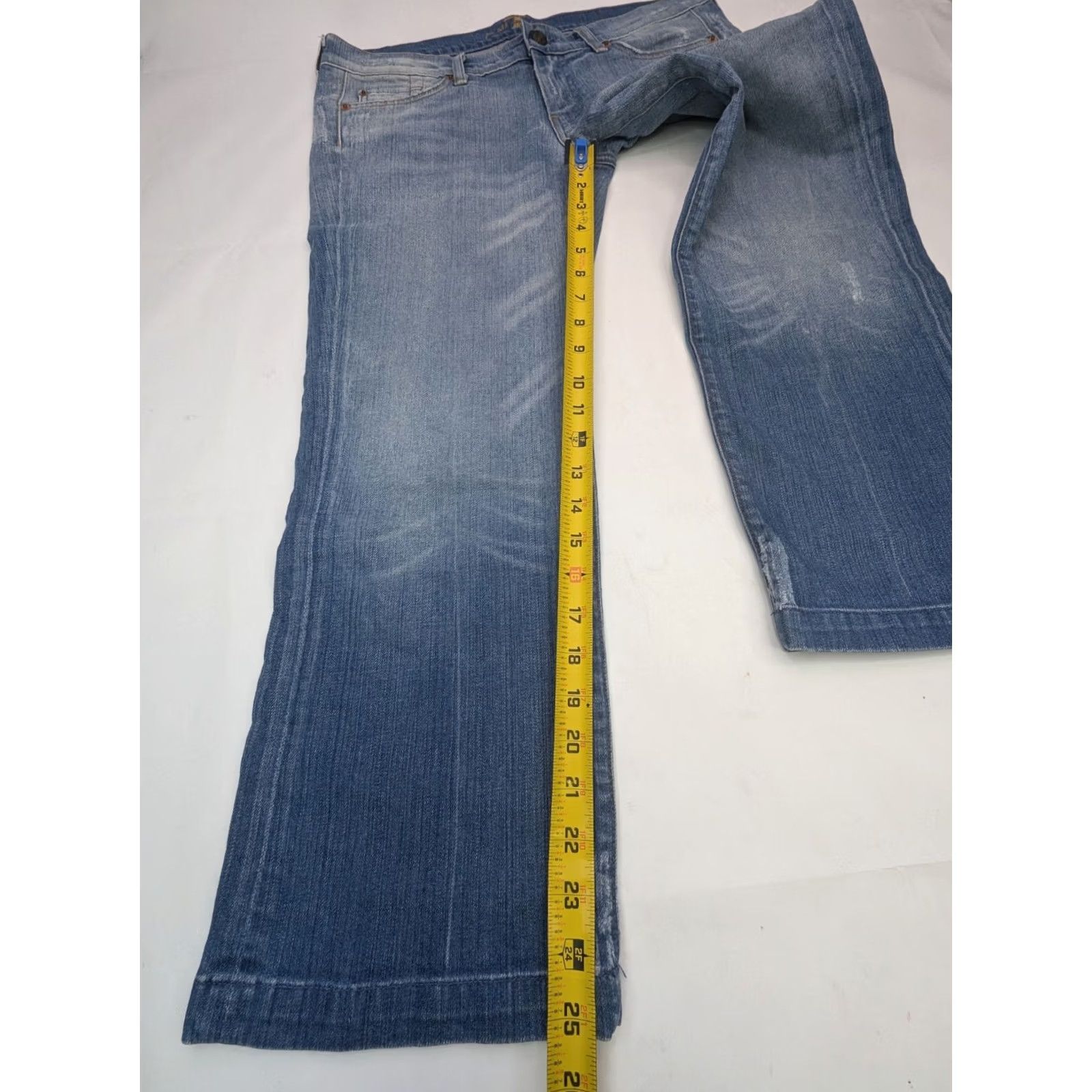7 For All Mankind 7 For All Mankind Stove Pipe Crop Jeans Women 34 x 25 Blue Denim 100% Cotton Regular Fits Crop Mid-Rise USA Brand 7 For All Mankind Size 24" / US 00 / IT 34 - 3 Thumbnail