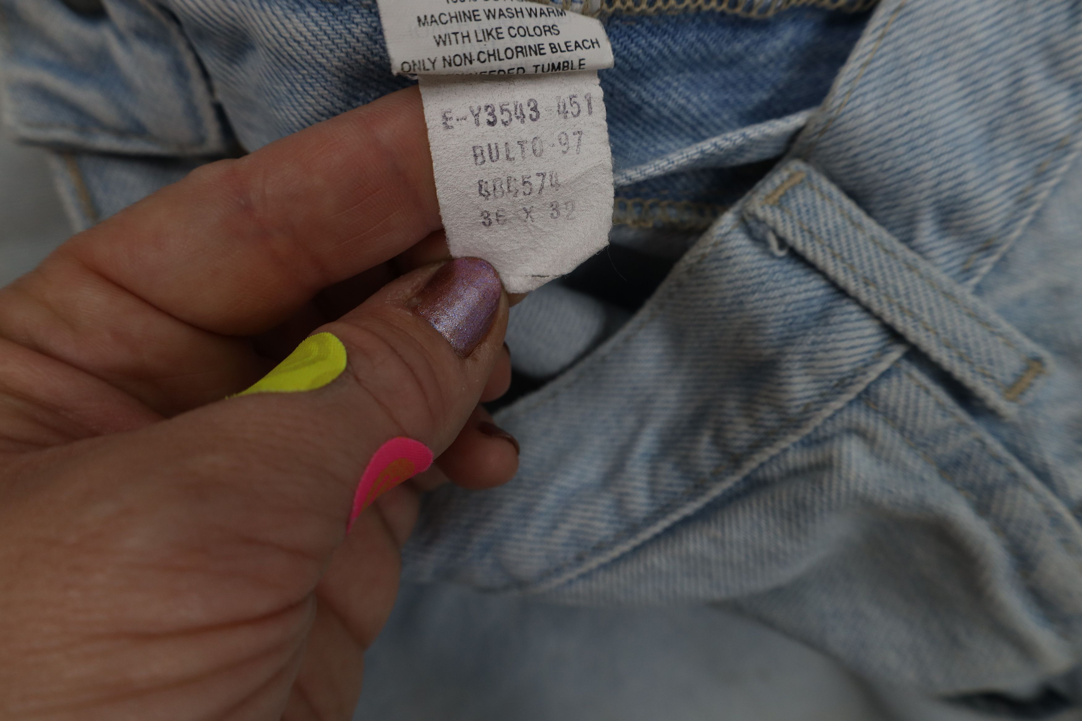 Vintage Vintage 90s Streetwear Relaxed Tapered Leg Denim Jeans Size US 36 / EU 52 - 10 Thumbnail