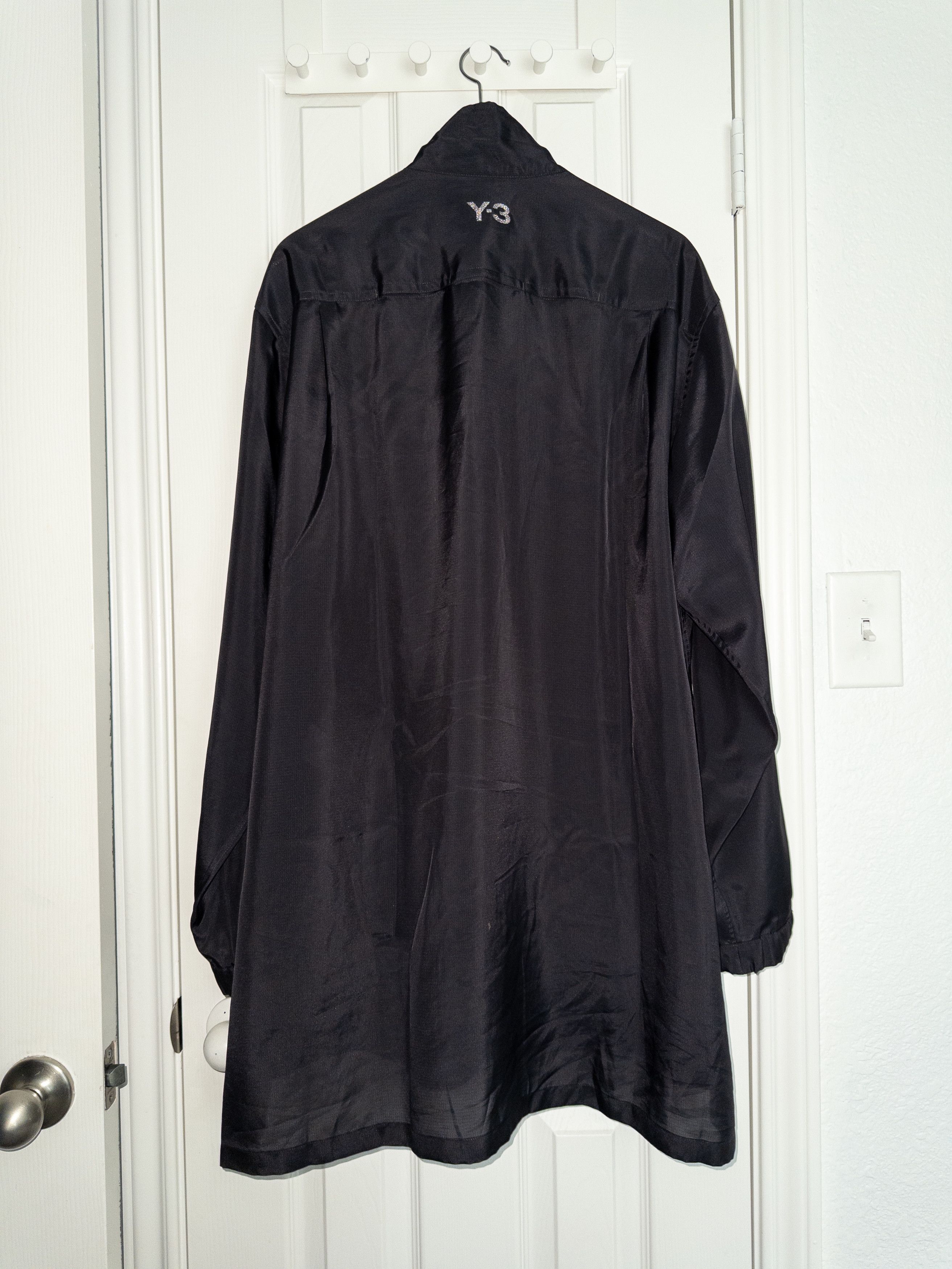 Y-3 Y-3 black acetate reflective lightweight long jacket - Large Size US L / EU 52-54 / 3 - 2 Thumbnail
