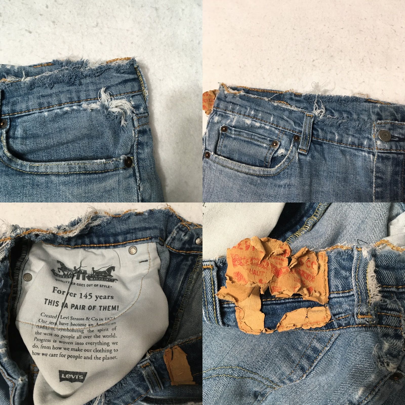 Levi's Levi's Jeans Men Size 38 Denim Distressed Pants 5-Pocket Regular Inseam 30 Blue Cotton Jeans Size US 38 / EU 54 - 8 Thumbnail