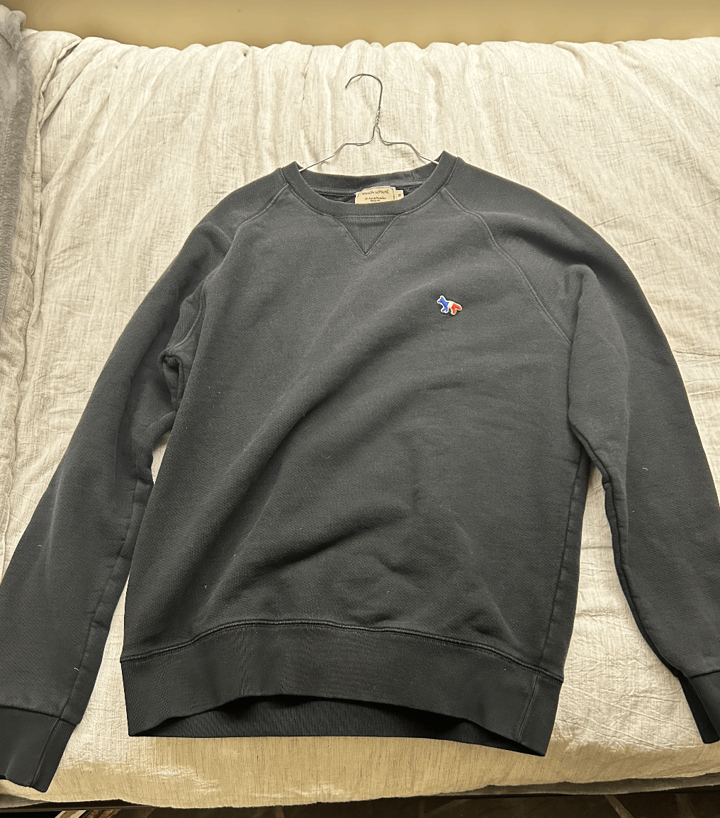Maison Kitsune Tricolor Patch Clean Sweatshirt Size US L / EU 52-54 / 3 - 1 Preview