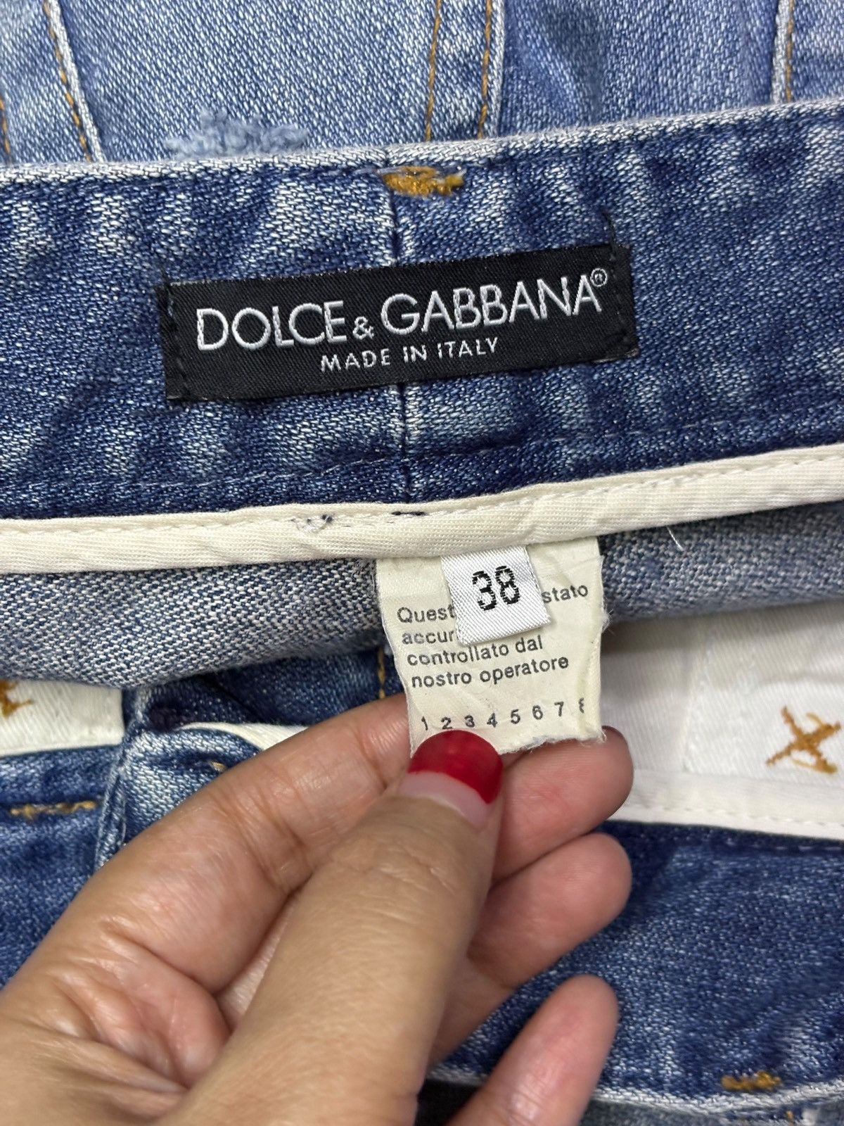 Dolce & Gabbana Vintage Dolce & Gabbana Mud Wash Bootcut Flare Jeans Size 28" / US 6 / IT 42 - 10 Thumbnail