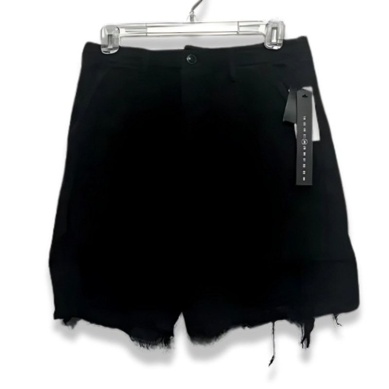 Earnest Sewn Earnest Denim Shorts Jorts High Rise Black Women's 28 NWT Size 28" / US 6 / IT 42 - 2 Thumbnail