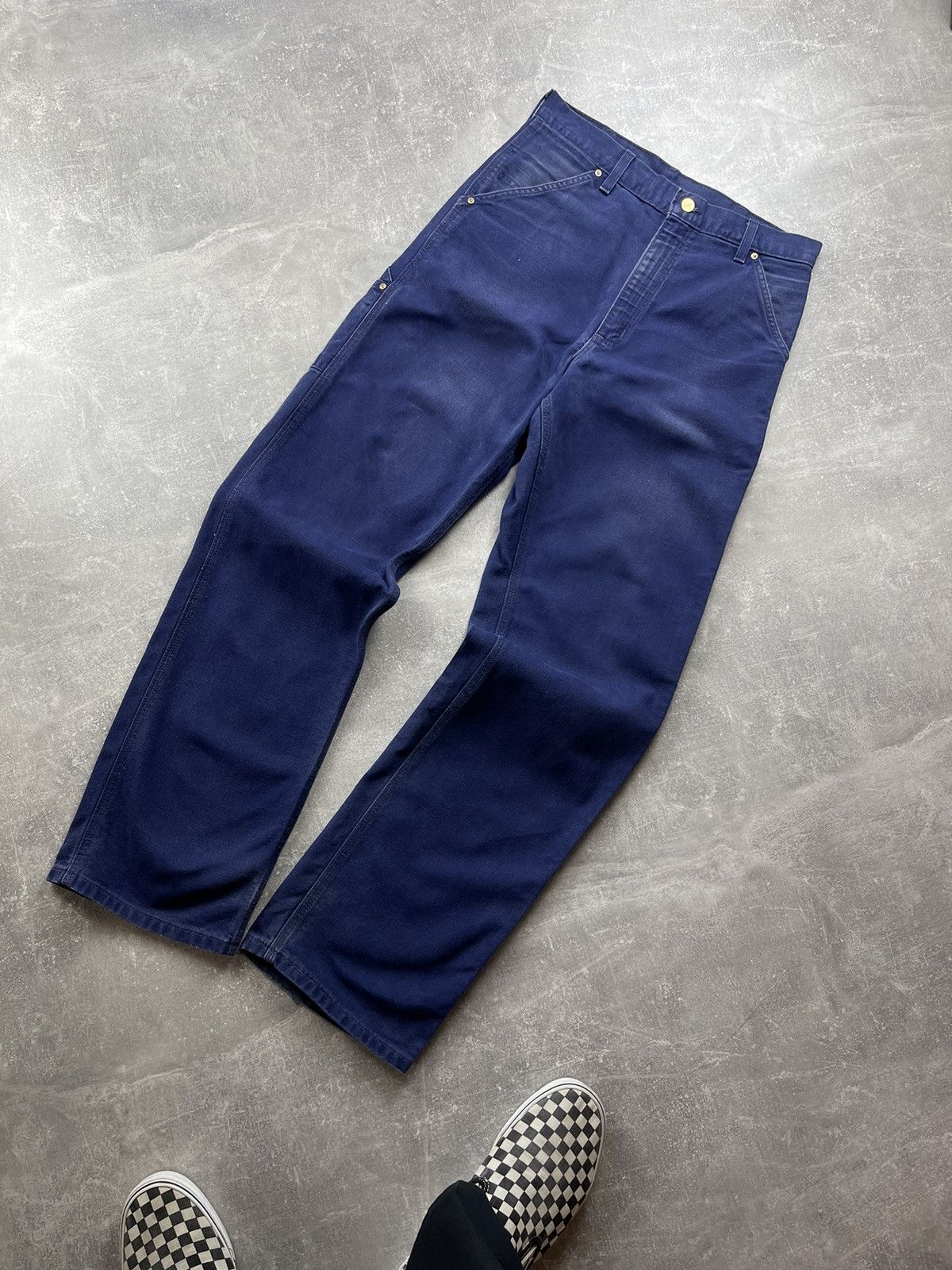 Carhartt × Vintage Vintage Carhart United Garment Carpenter Work Denim Jeans Size US 31 - 6 Thumbnail