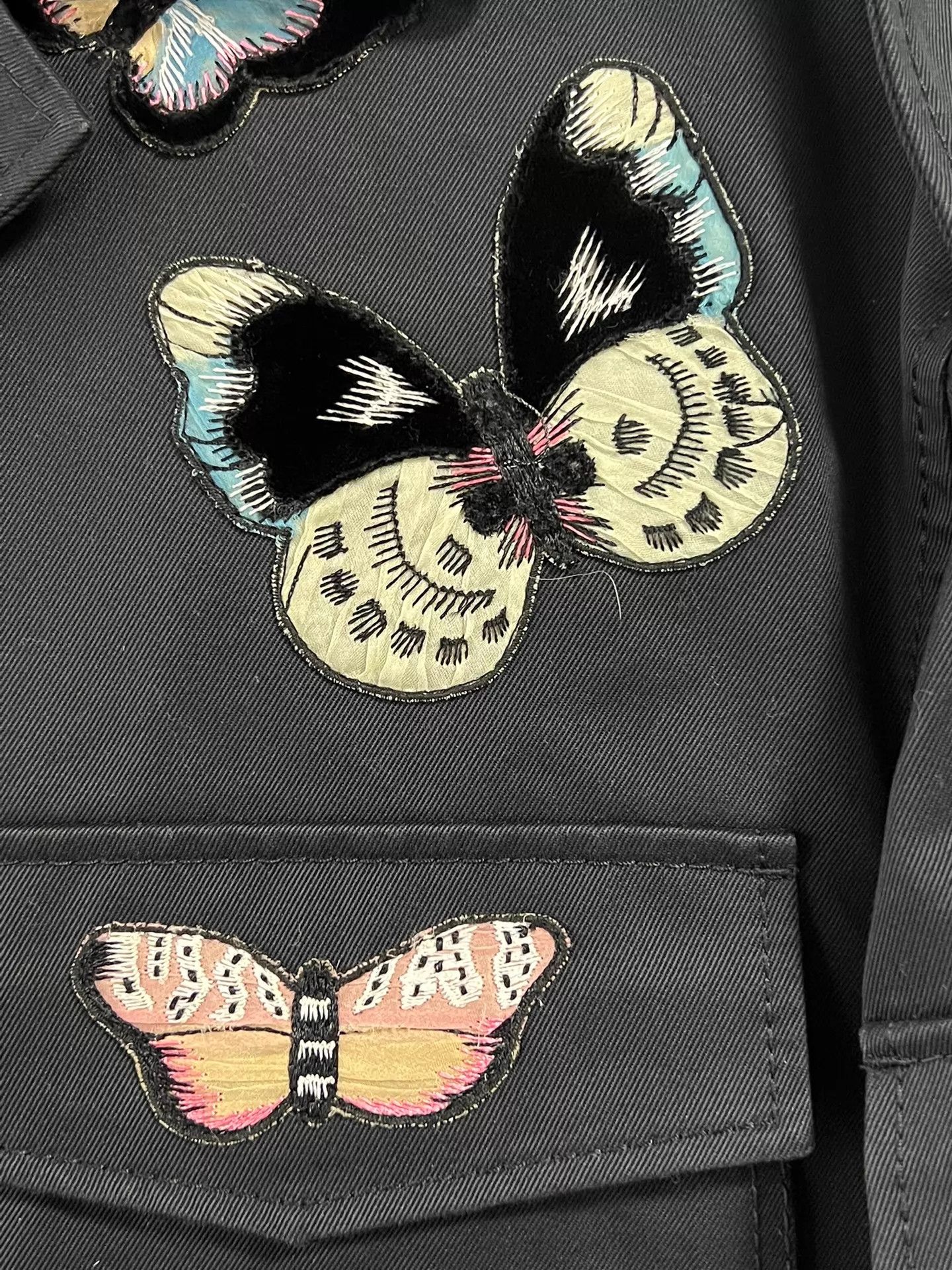 Valentino Valentino Butterfly Embroidery Women's Jacket Size 4 Size S / US 4 / IT 40 - 5 Thumbnail