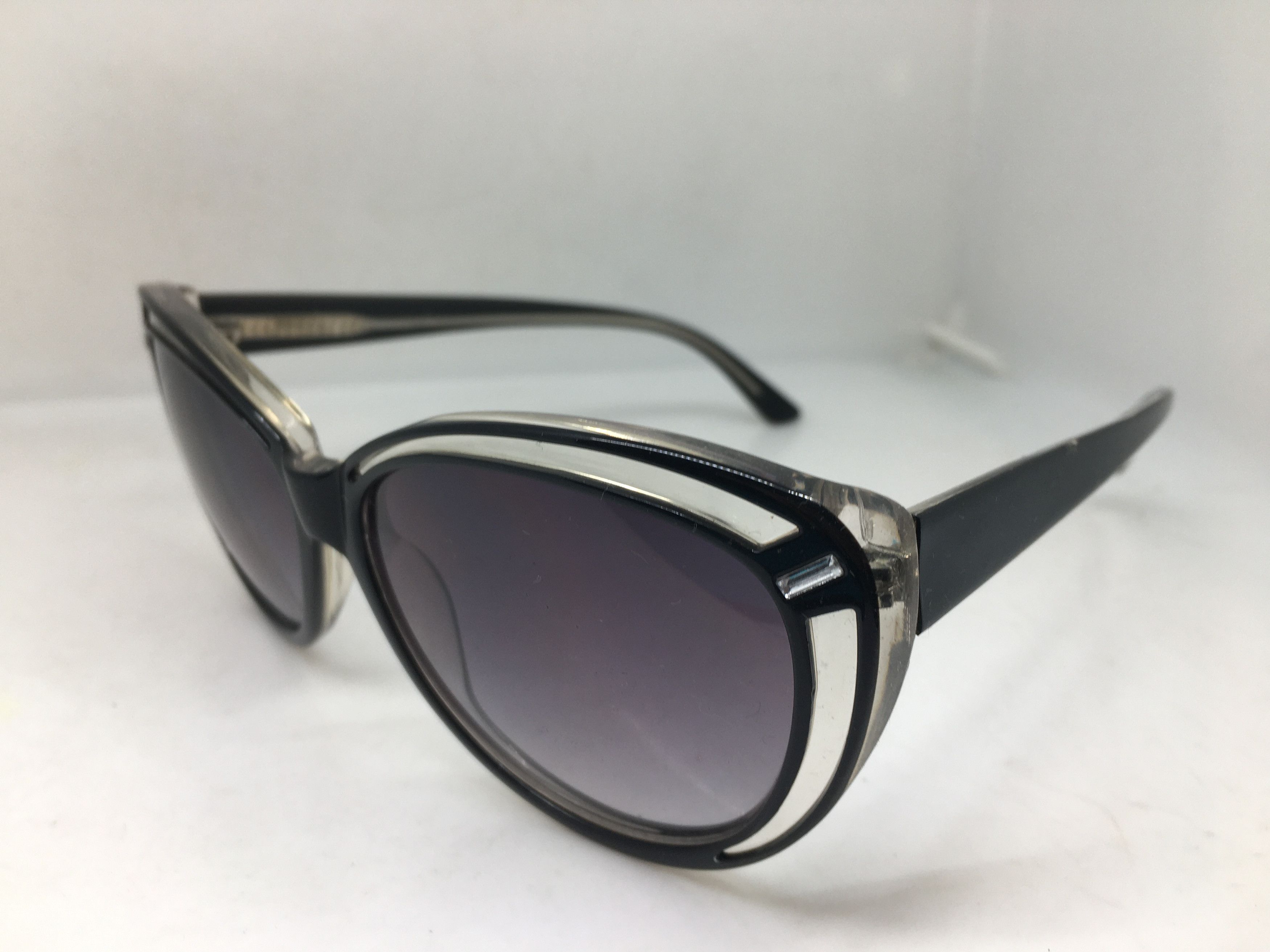 Other Handmade Clear Acetate Cat Eye Sunglasses Diva Size ONE SIZE - 3 Thumbnail