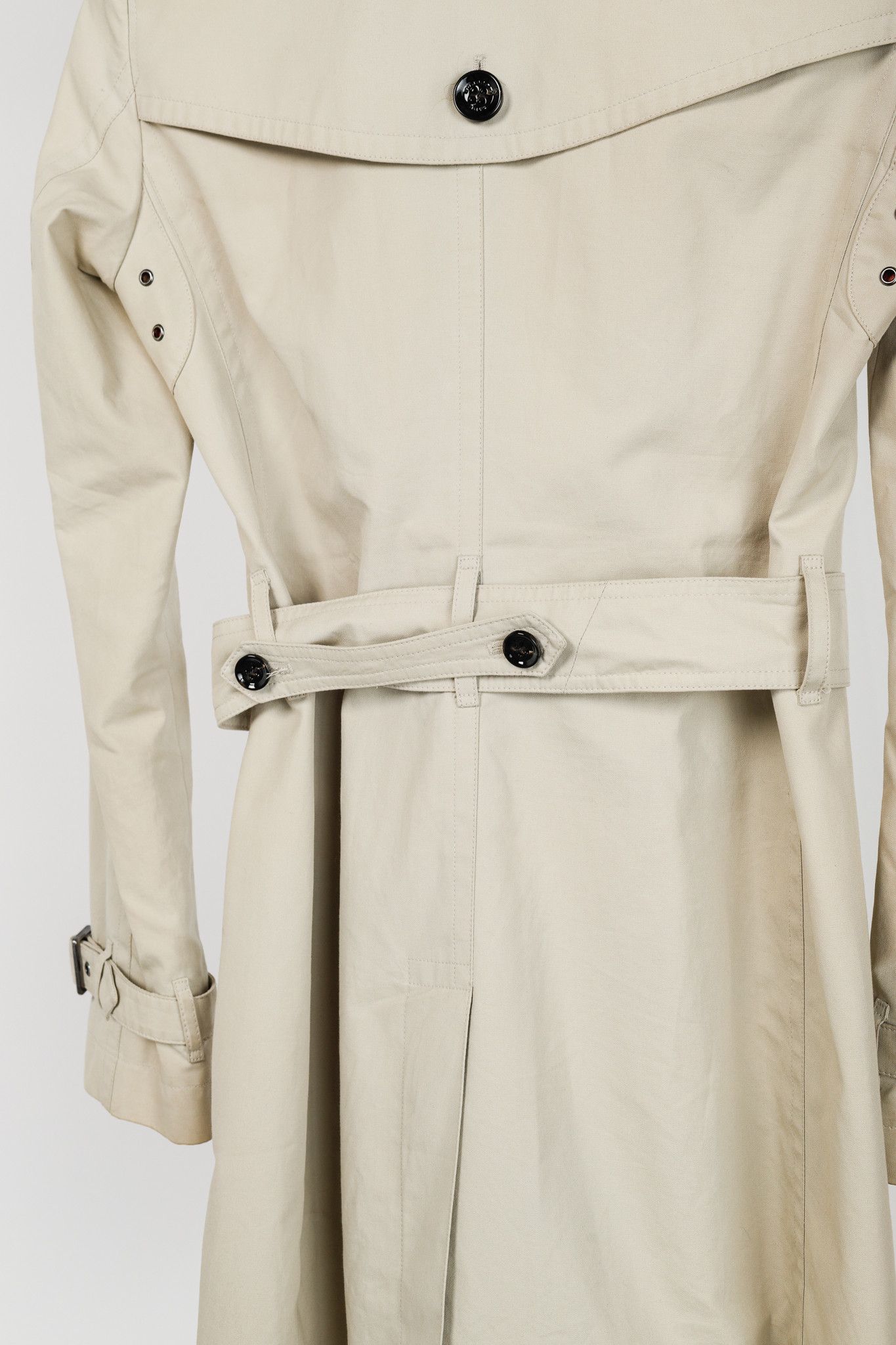 Burberry Burberry Brit Beige Belted Double-Breasted Trench Coat Size S / US 4 / IT 40 - 10 Thumbnail