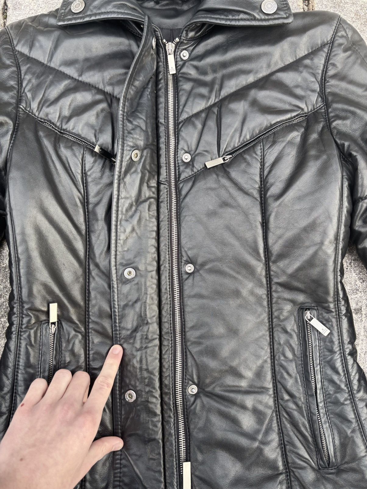 Gucci AW98 gucci by Tom Ford paneled puffer leather jacket Size US S / EU 44-46 / 1 - 6 Thumbnail