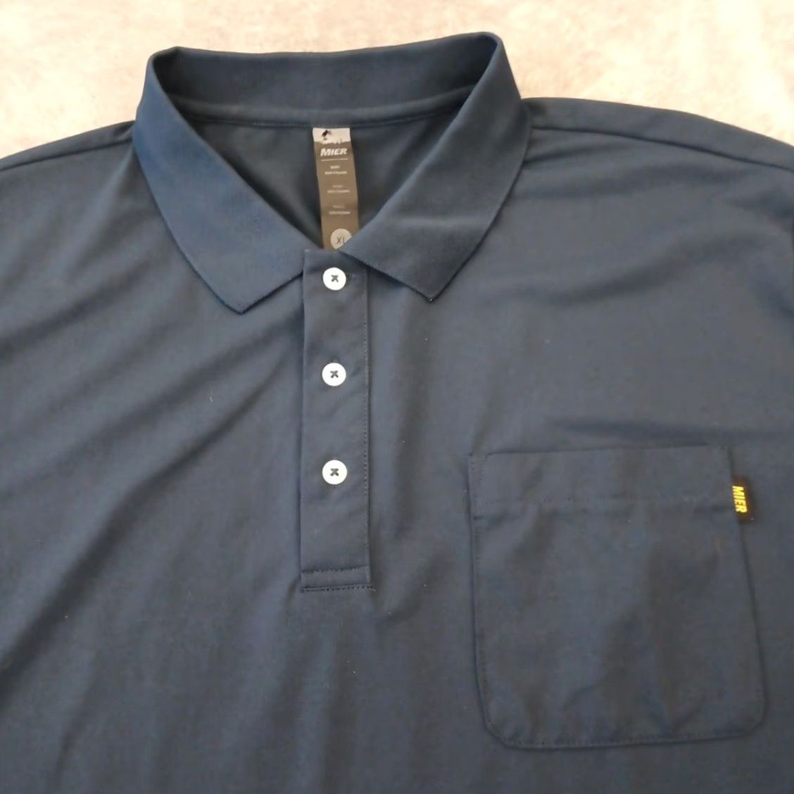Vintage Mier Polo Shirt Mens XL Blue Long Sleeve Polo Shirt Mens XL Blue Long Sleeve Size US XL / EU 56 / 4 - 3 Thumbnail