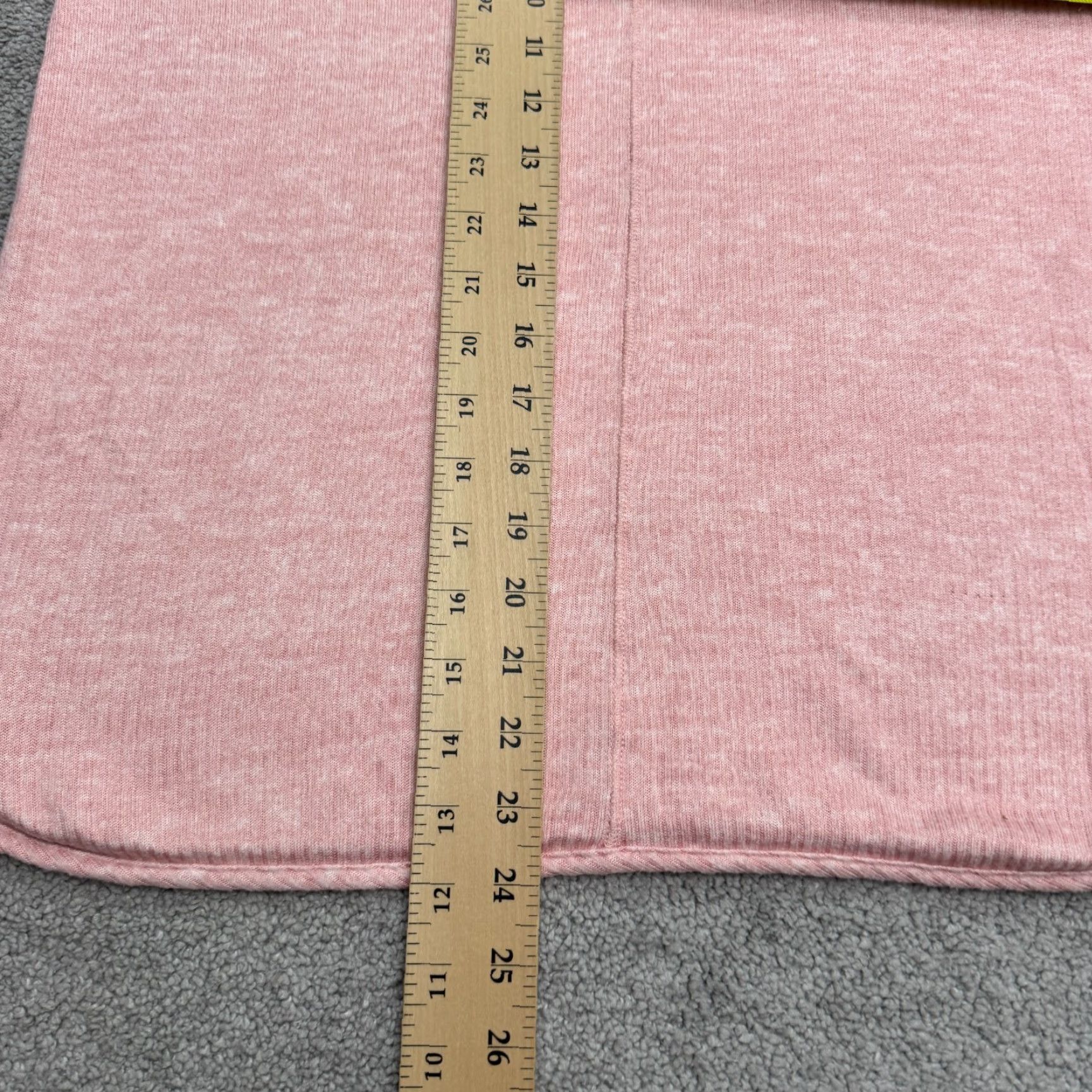 Jockey Jockey T-Shirt Womens Medium Pink Short Sleeve Ribbed Knit V-Neck Tee Size M / US 6-8 / IT 42-44 - 6 Thumbnail