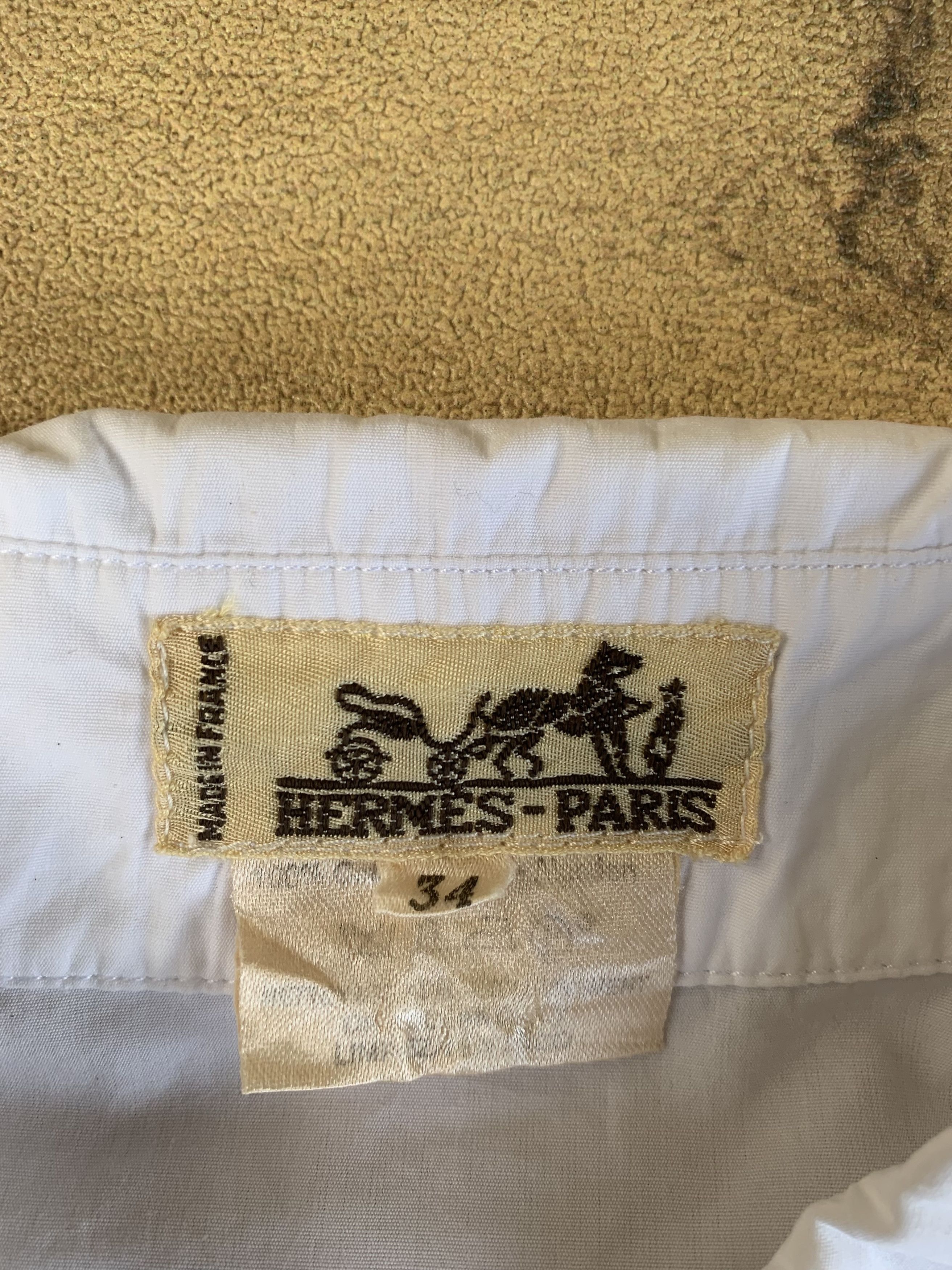 Hermes Hermes H H embroidery logo long button shirt Size XXS / US 00 / IT 34 - 6 Thumbnail