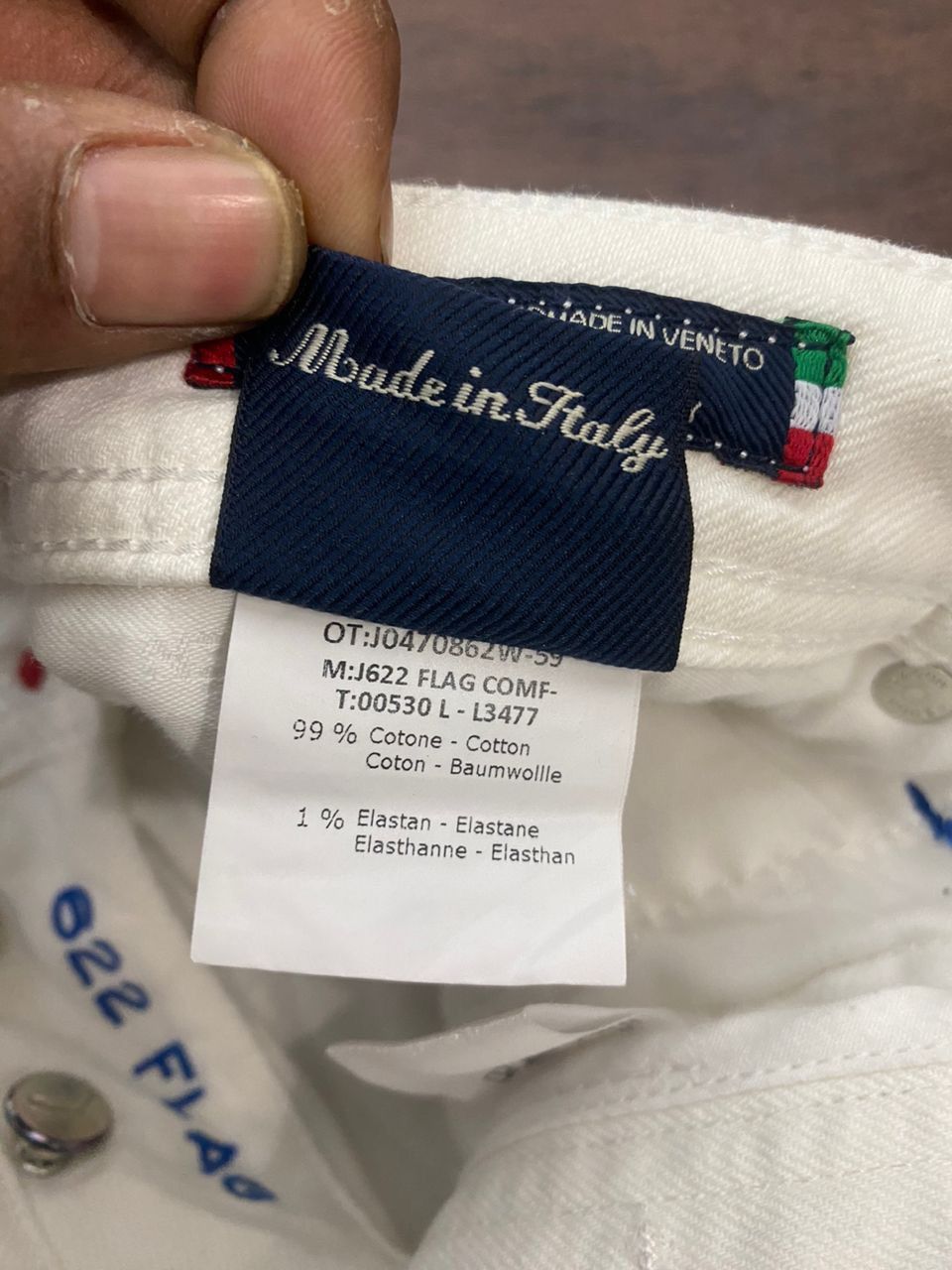 Designer × Jacob Cohen Unisex🔥Jacob cohen handmade white denim pants Size US 34 / EU 50 - 11 Thumbnail