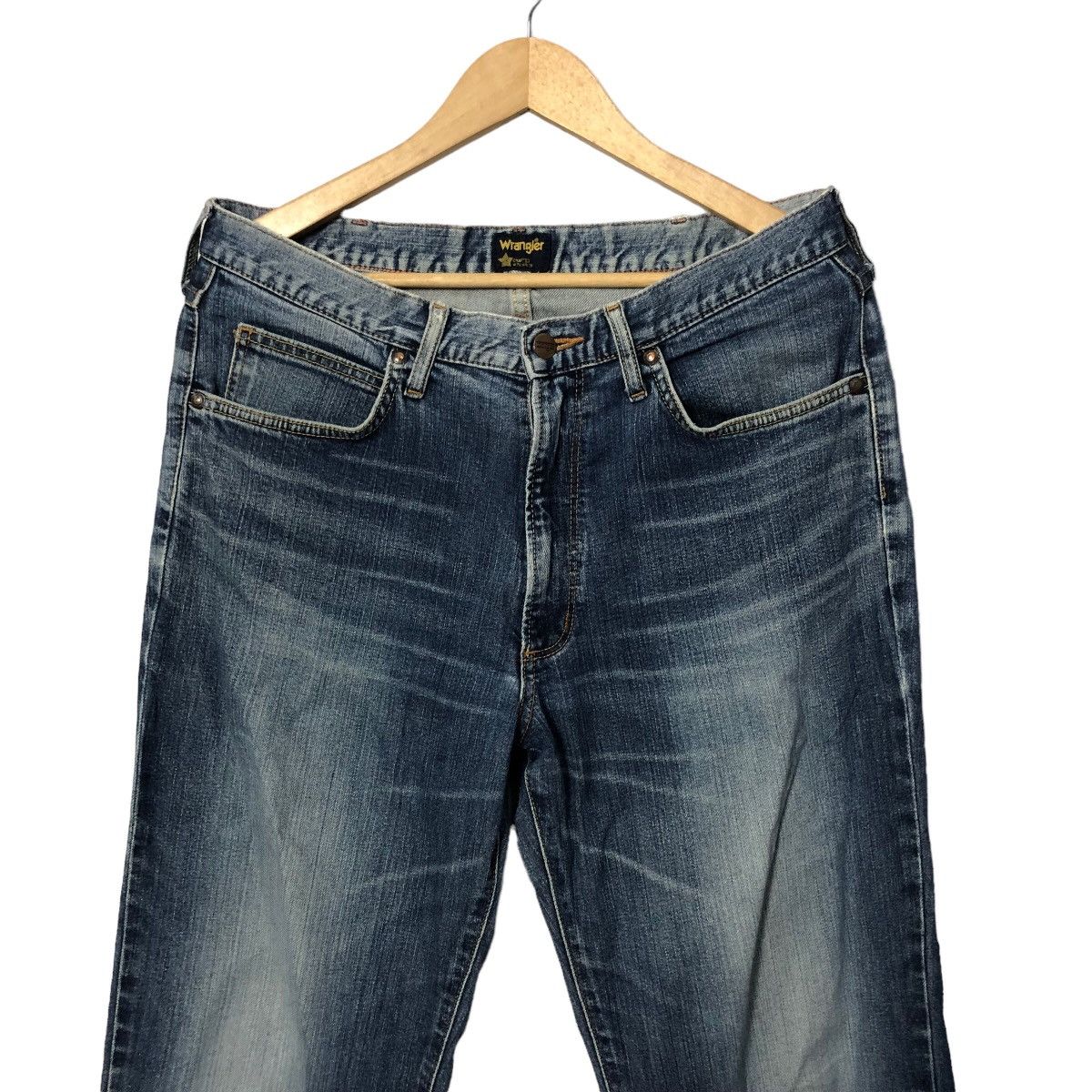 Jean × Wrangler Vintage Wrangler Jeans Distressed Denim Pants 34x39 Size US 33 - 2 Thumbnail