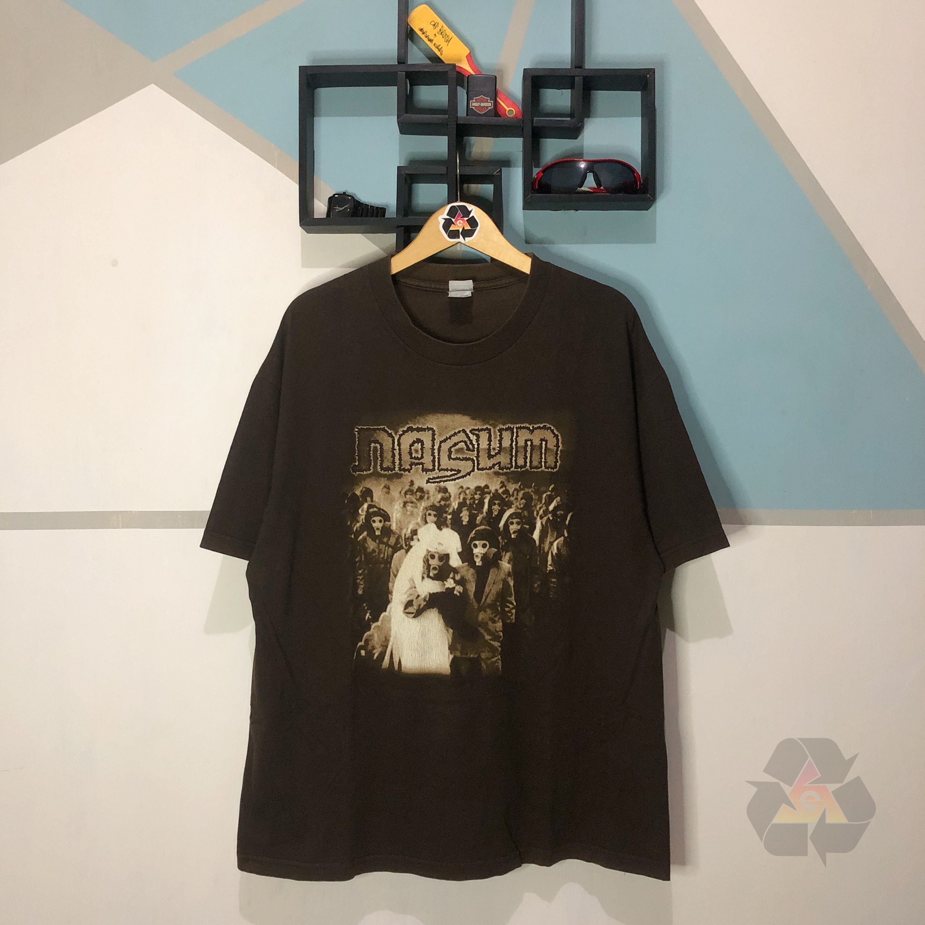 Band Tees RARE Nasum Inhale Exhale Vintage T-Shirt Y2K Size US XL / EU 56 / 4 - 2 Thumbnail