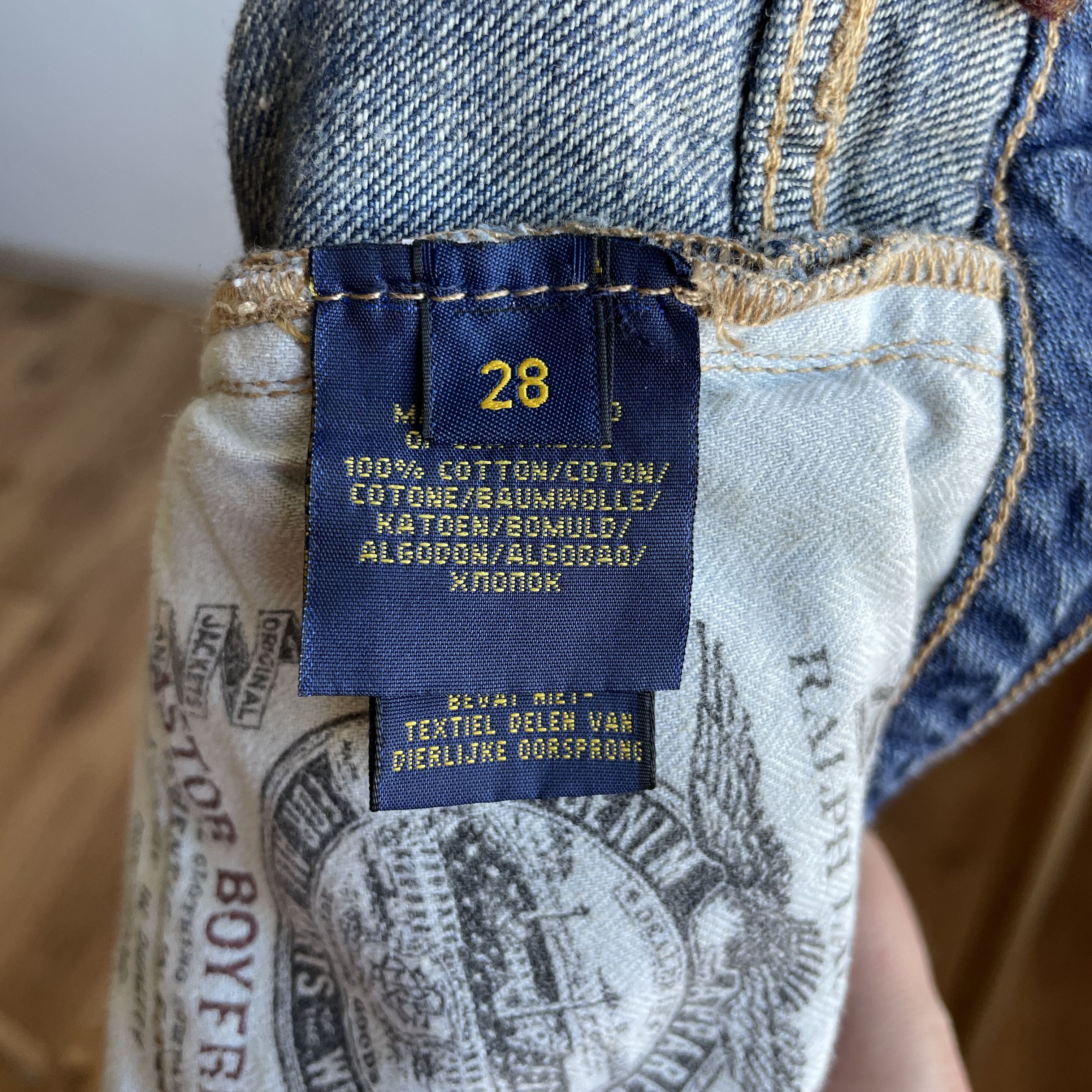 Polo Ralph Lauren Polo Ralph Lauren Women Astor Boyfriend Sashiko Repair Denim Size 28" / US 6 / IT 42 - 13 Thumbnail