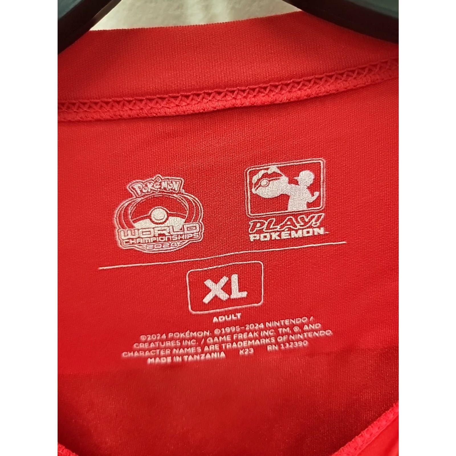 Vintage POKEMON STAFF T-SHIRT World Championship 2024 Honolulu Mens XL Graphic Print Red Anime Pikachu T-Shirt Kid/Adult? Size US XL / EU 56 / 4 - 3 Thumbnail
