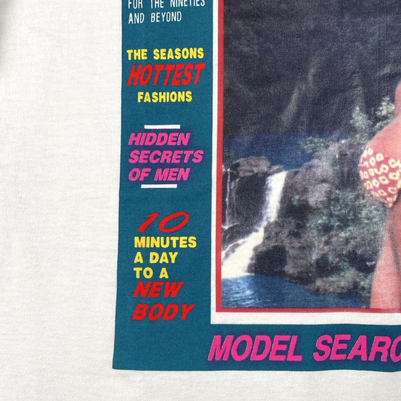 Fruit Of The Loom VINTAGE Fruit of the Loom Shirt Mens White 90s Model Photographer USA ь Size US M / EU 48-50 / 2 - 6 Thumbnail
