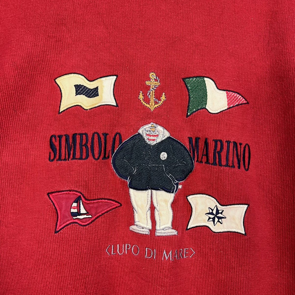Vintage LUPO DI MARE Sina Cova Simbolo Marino Sweatshirt #3976-C181 Size US M / EU 48-50 / 2 - 3 Thumbnail