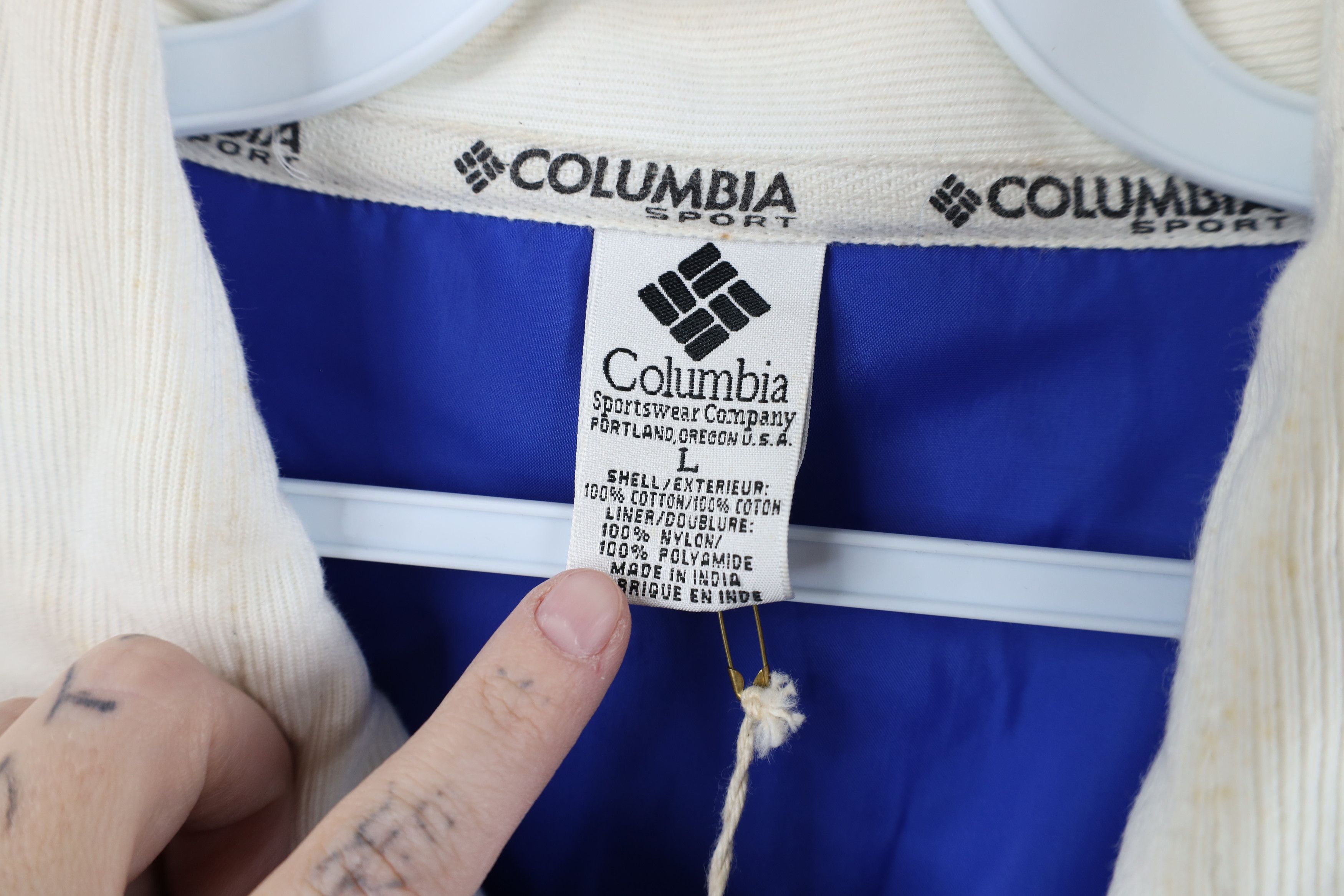 Columbia Deadstock Vintage 90s Columbia Heavy Ribbed Knit Rugby Polo Size US L / EU 52-54 / 3 - 4 Thumbnail