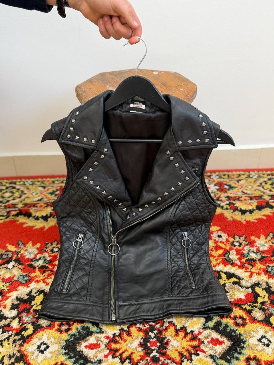 Japanese Brand Vintage Avant-Garde Biker Moto Style Leather Vests hype Size US S / EU 44-46 / 1 - 7 Thumbnail