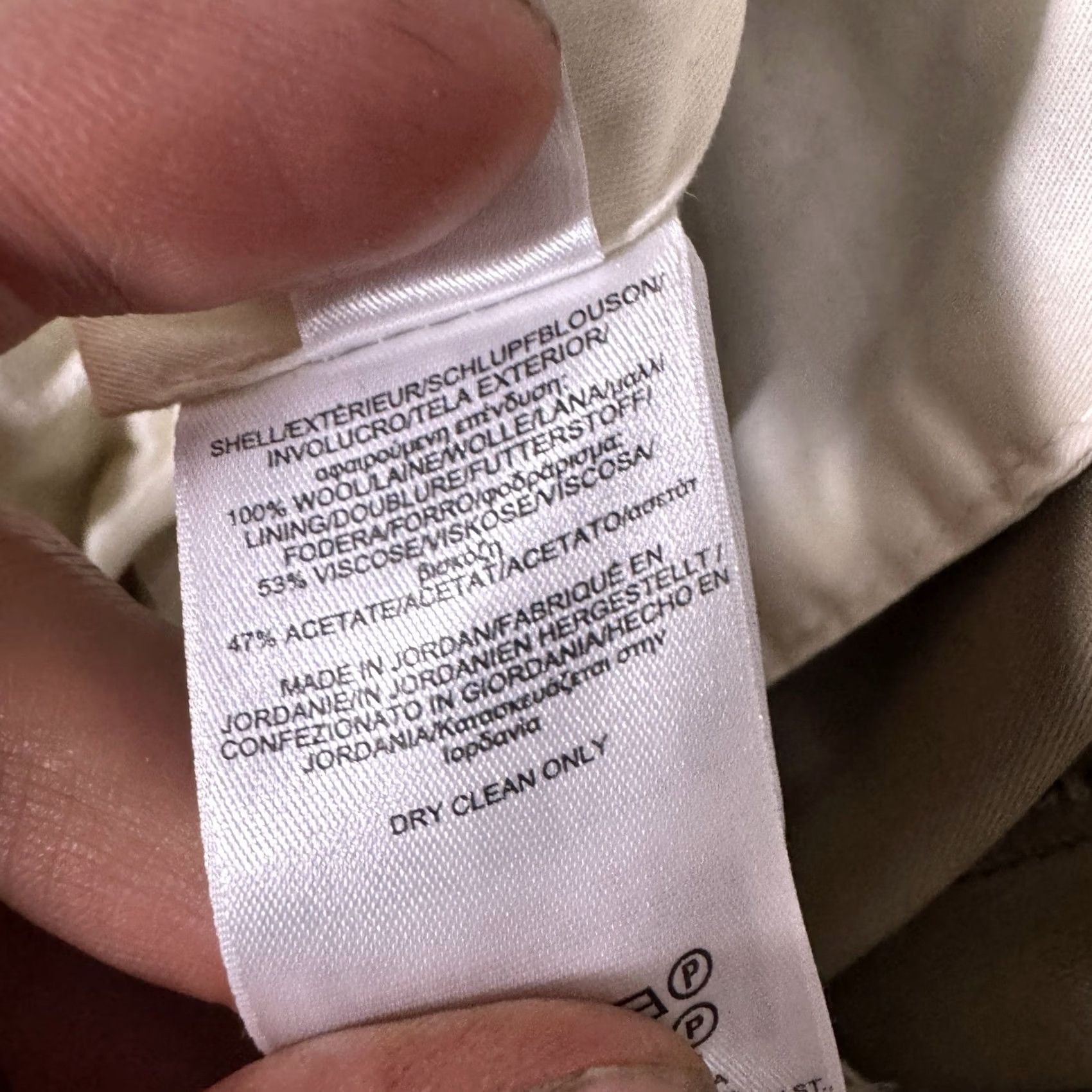 Brooks Brothers Brooks Brothers 346 Madison Fit Pants Men 33x30 100% Wool Dress Pants Beig e Flat Front Office Size US 34 / EU 50 - 5 Thumbnail