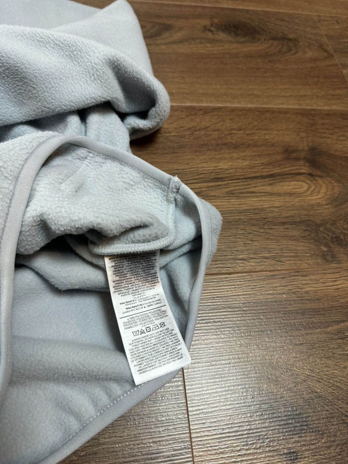 00s Nike Vintage Center Swoosh Teddy Fleece Hoodie Drill