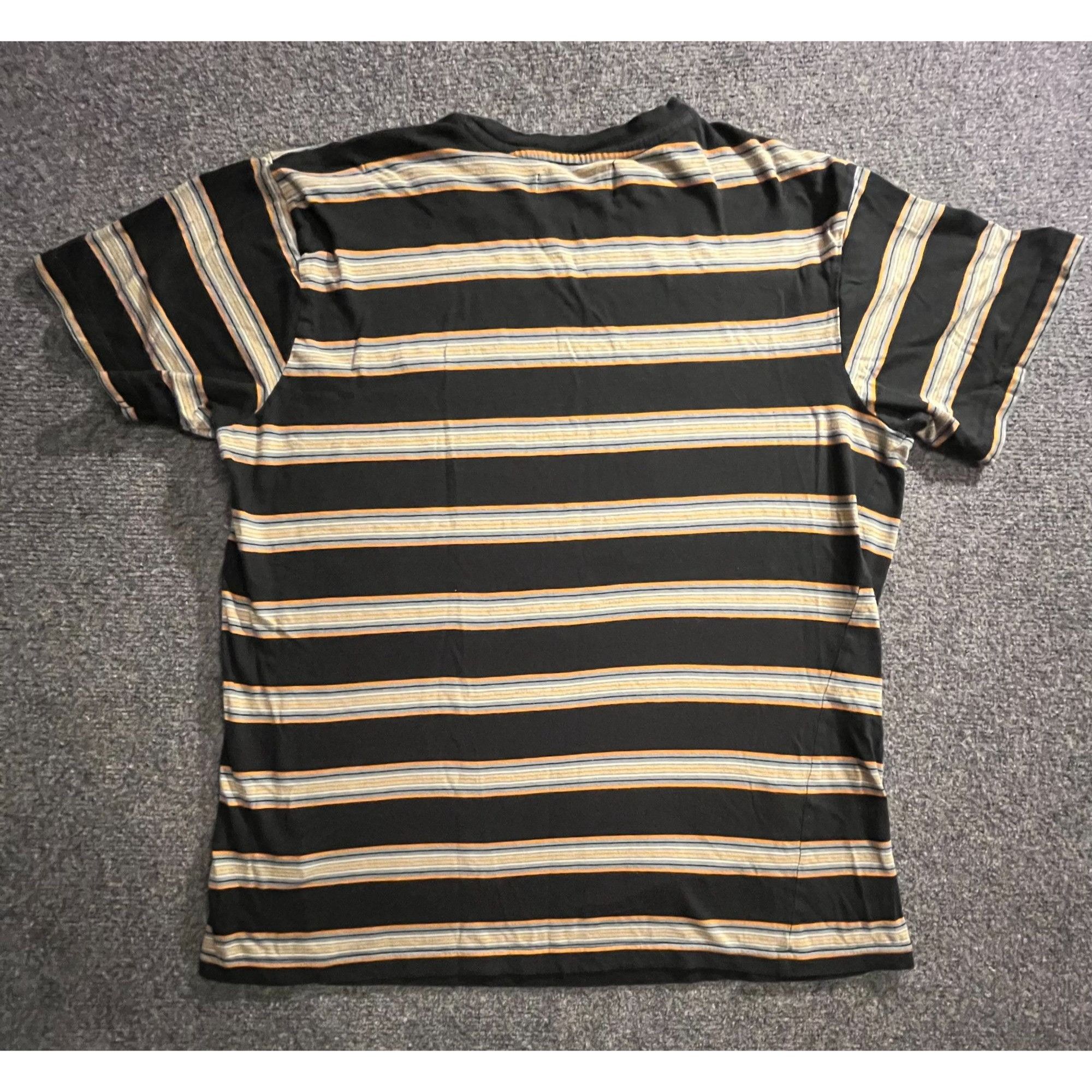 Lost Enterprises VINTAGE Lost Men T-Shirt Small Black Striped Logo Embroidere Size US M / EU 48-50 / 2 - 3 Thumbnail