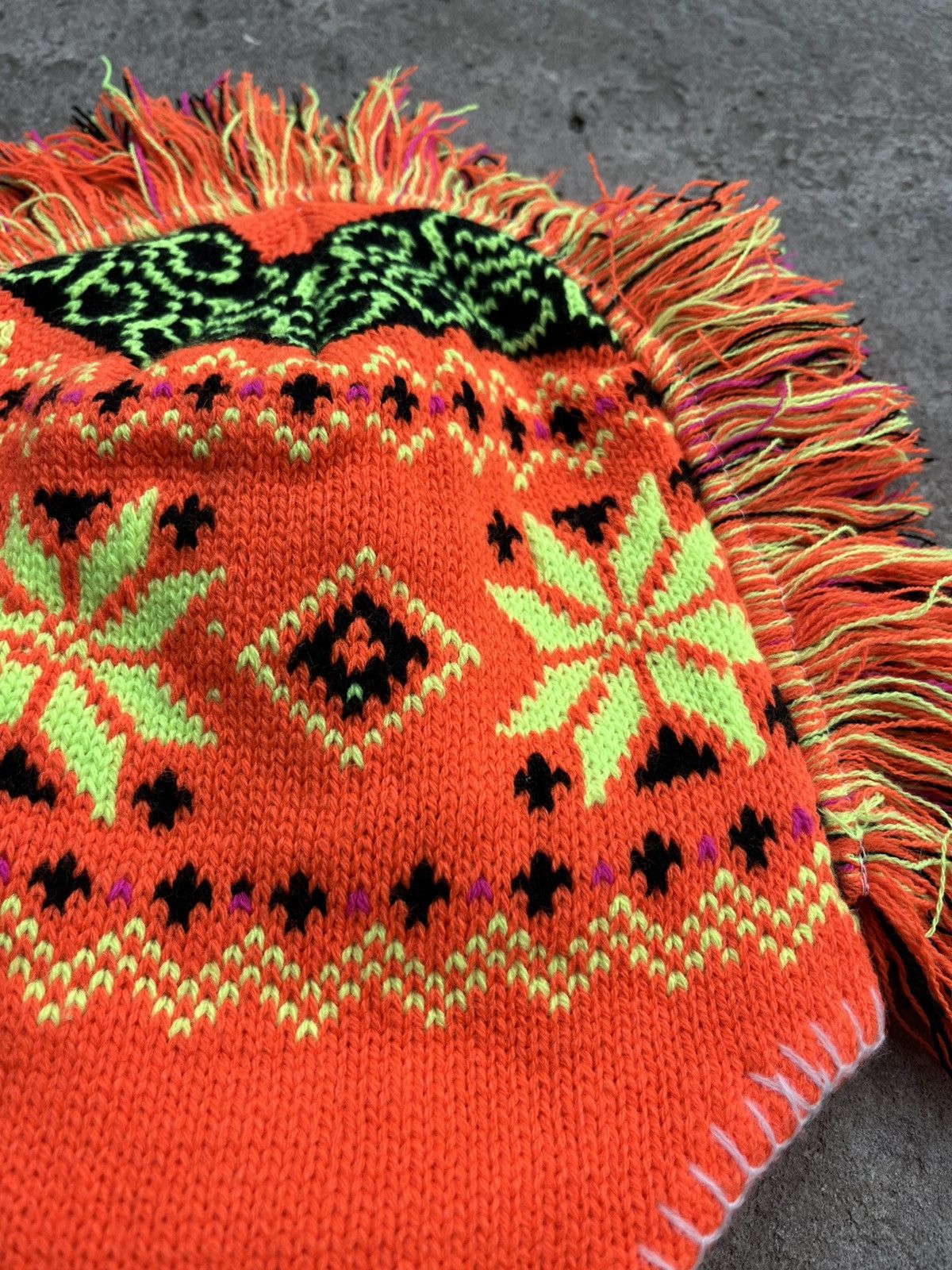Hysteric Glamour × If Six Was Nine × Le Grande Bleu (L.G.B.) Vintage Japanese Ear Knitted Flat Hat like Vivienne Westwood Size ONE SIZE - 9 Thumbnail