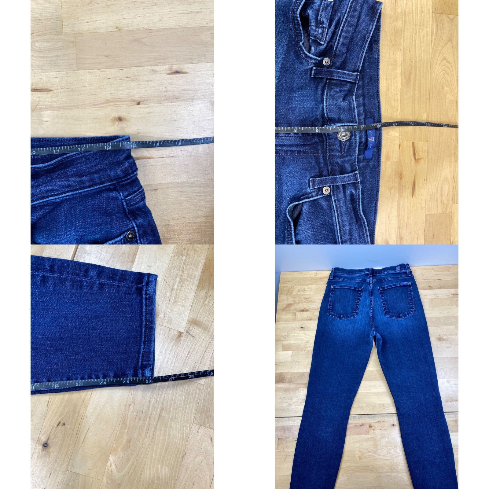 7 For All Mankind 7 for all Mankind Jeans Womens 28 Blue Skinny Stretch Casual Modern Size 28" / US 6 / IT 42 - 8 Thumbnail