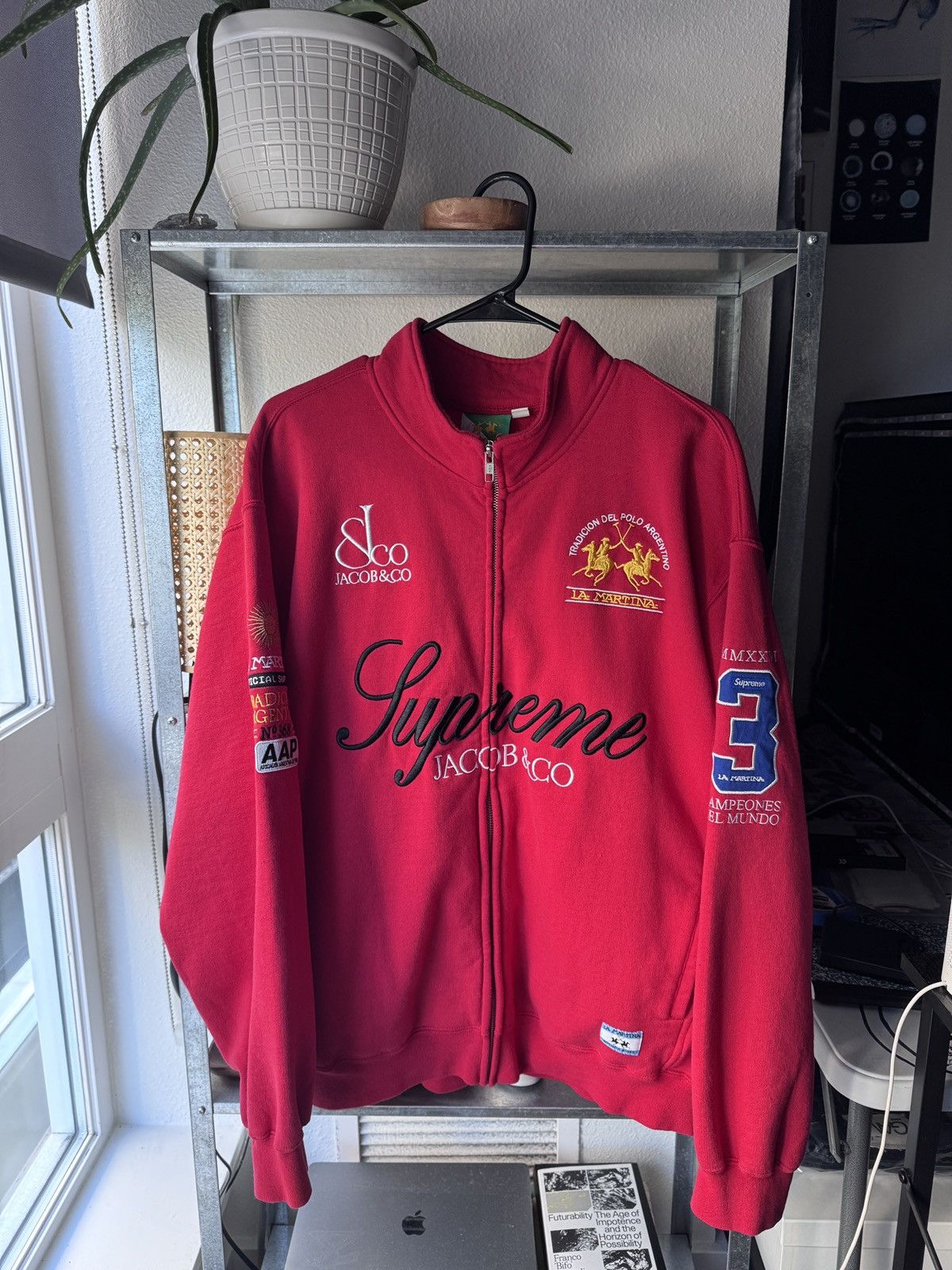 Jacob & Co. × Supreme Supreme La Martina Zip Up Sweater Yellow