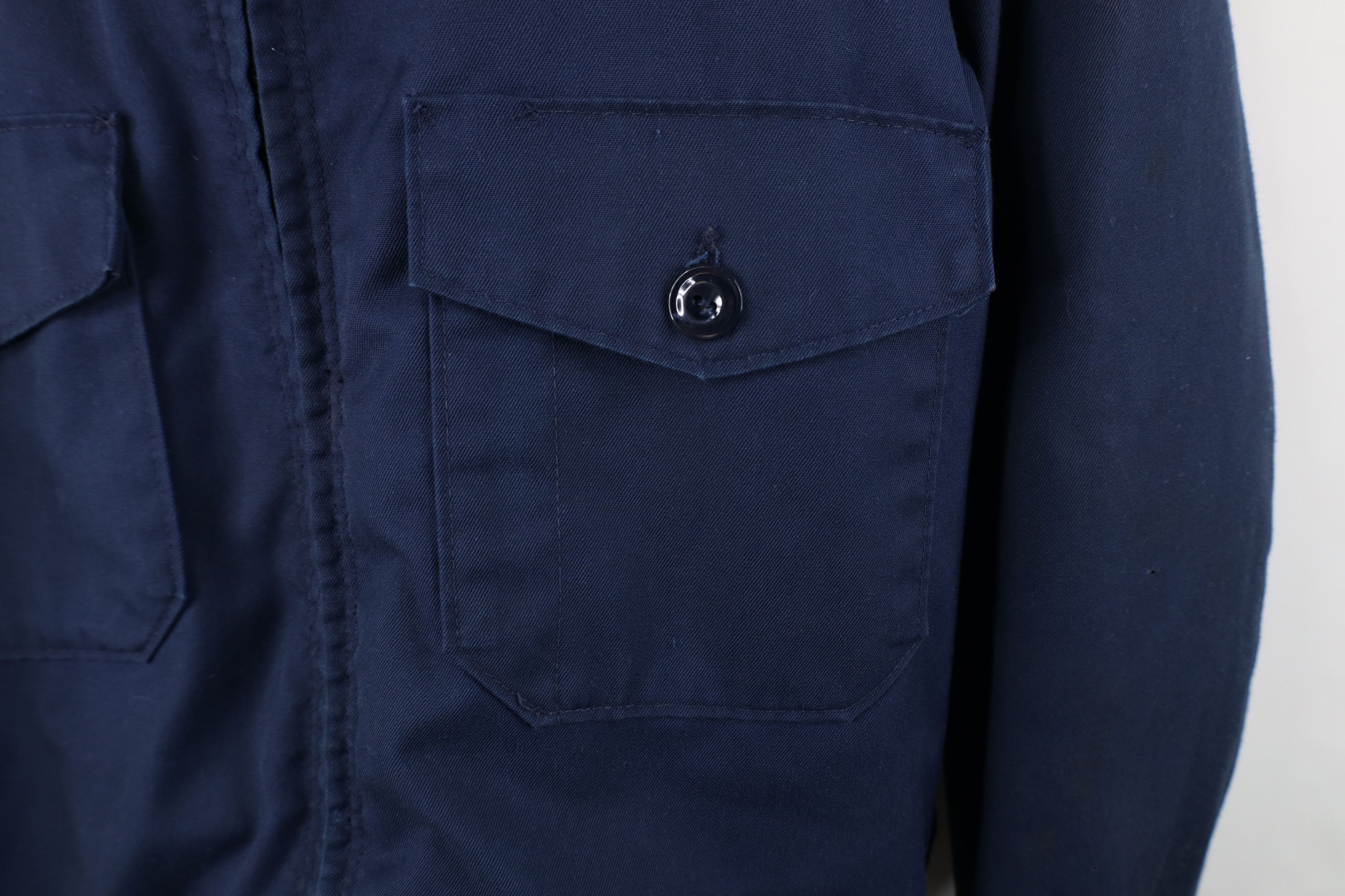 Vintage Vintage 60s 70s Workwear Mechanic Bomber Jacket Blue USA Size US XXL / EU 58 / 5 - 4 Thumbnail